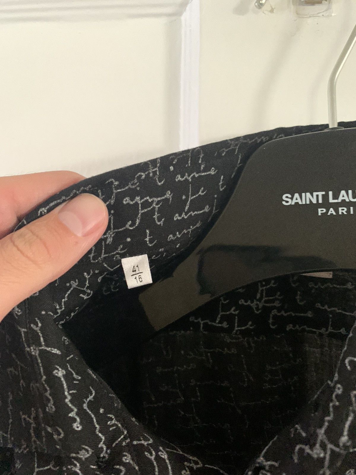 Saint Laurent Paris Je ‘T’aime Button up Size US L / EU 52-54 / 3 - 7 Thumbnail