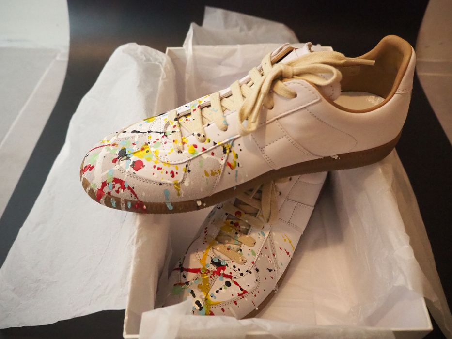 Maison Margiela Maison Margiela Paint Drop Replica Sneakers Grailed