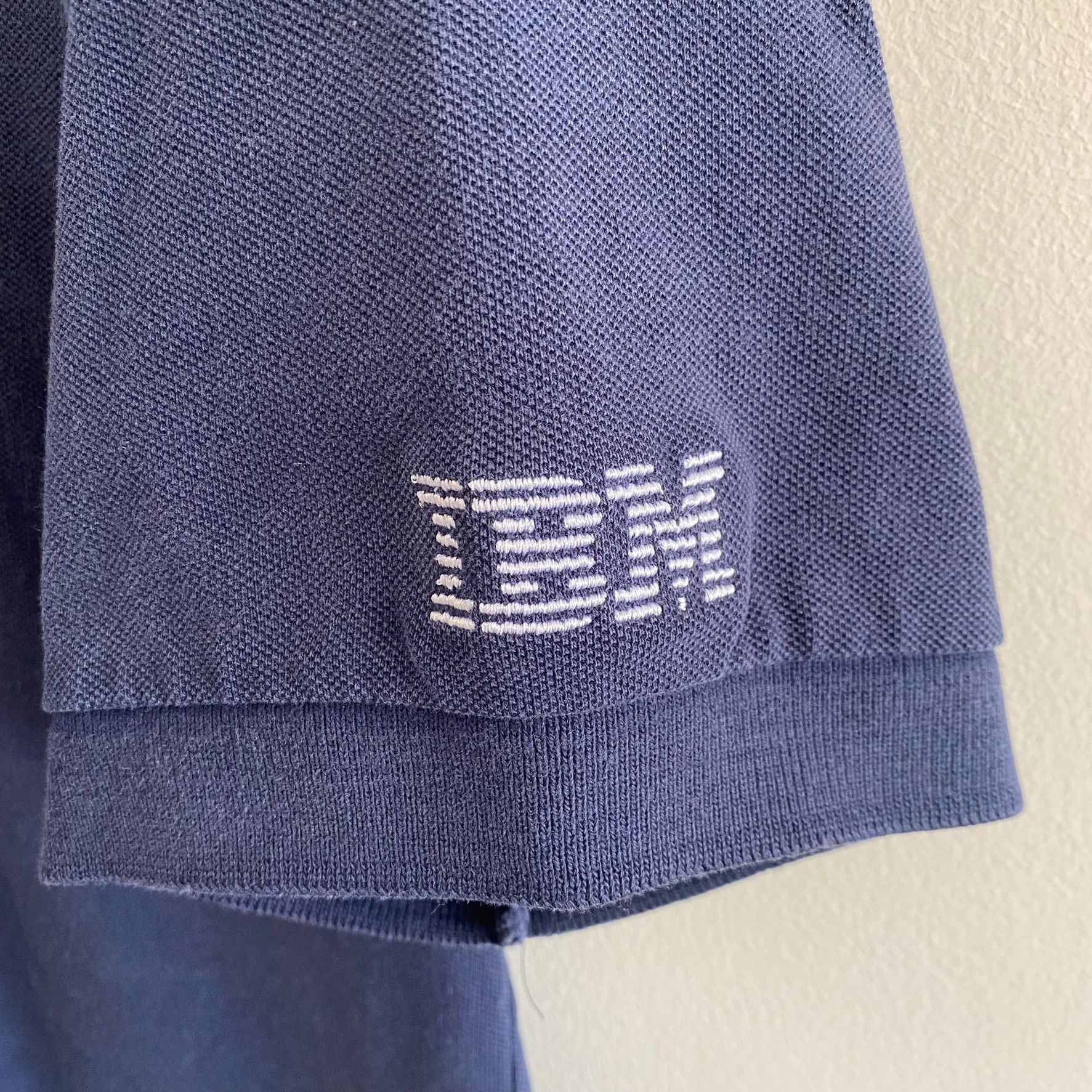 Swingster Men's Vintage Navy Classic IBM Tech Pique Polo Shirt S Size US S / EU 44-46 / 1 - 2 Thumbnail