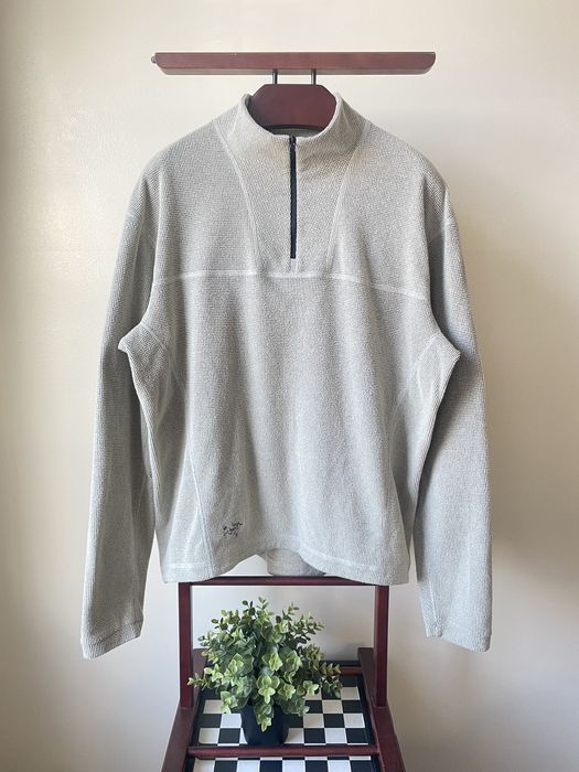 Arc'Teryx Vintage Arcteryx Waffle Knit Polartec Quarter zip Sweater ...