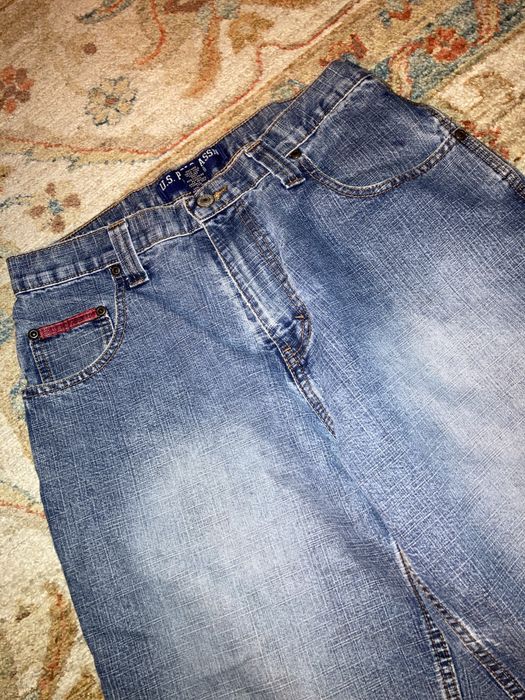 Vintage VTG y2k US Polo Assn. Carpenter Blue Denim Jean Shorts 32 | Grailed