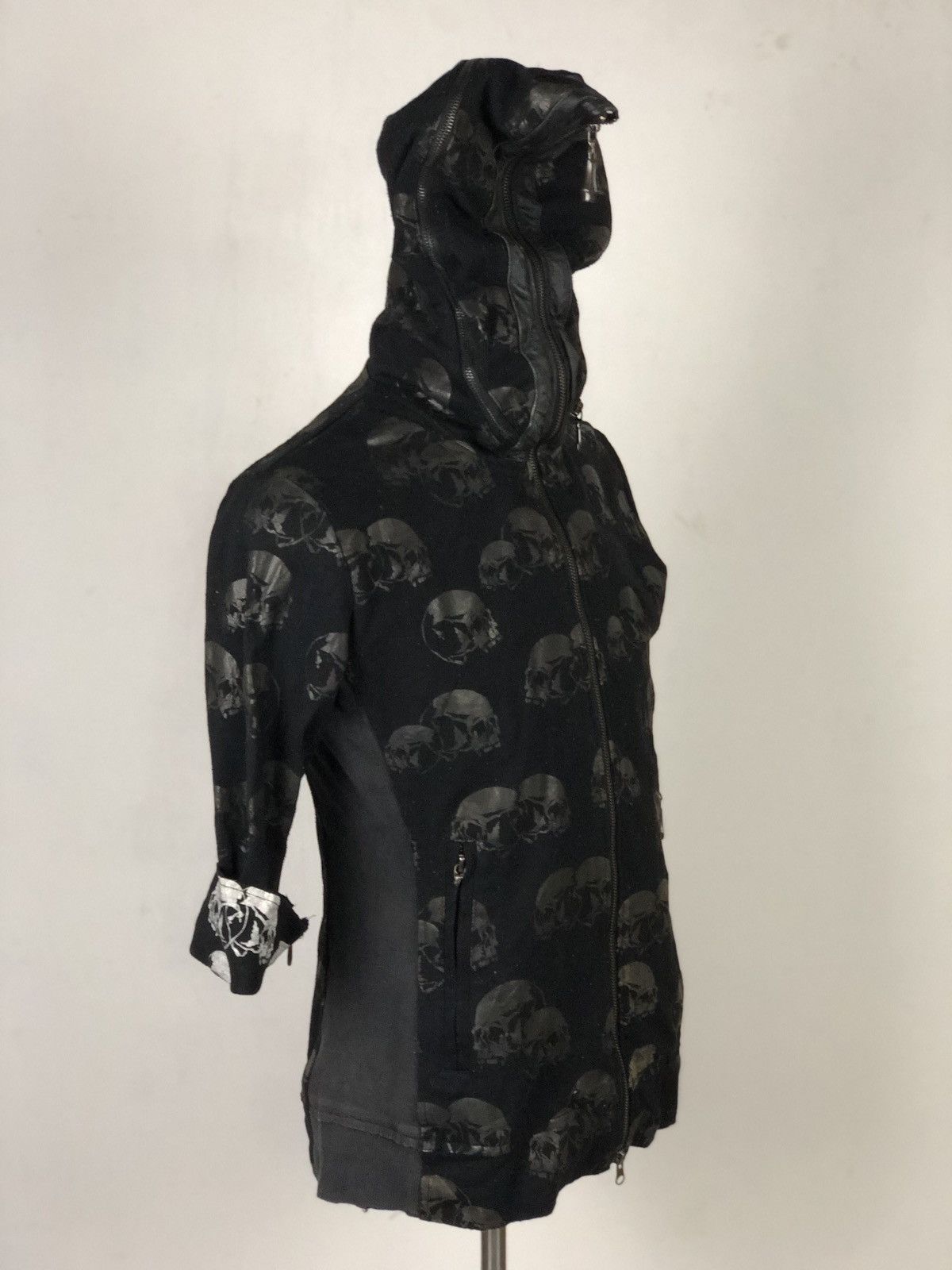 Japanese Brand Luv Maison Full zipper Hoodies skull design
