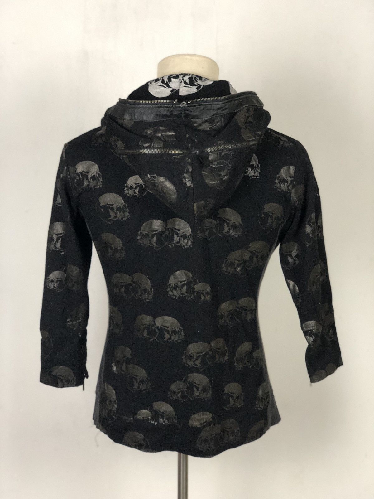 Japanese Brand Luv Maison Full zipper Hoodies skull design
