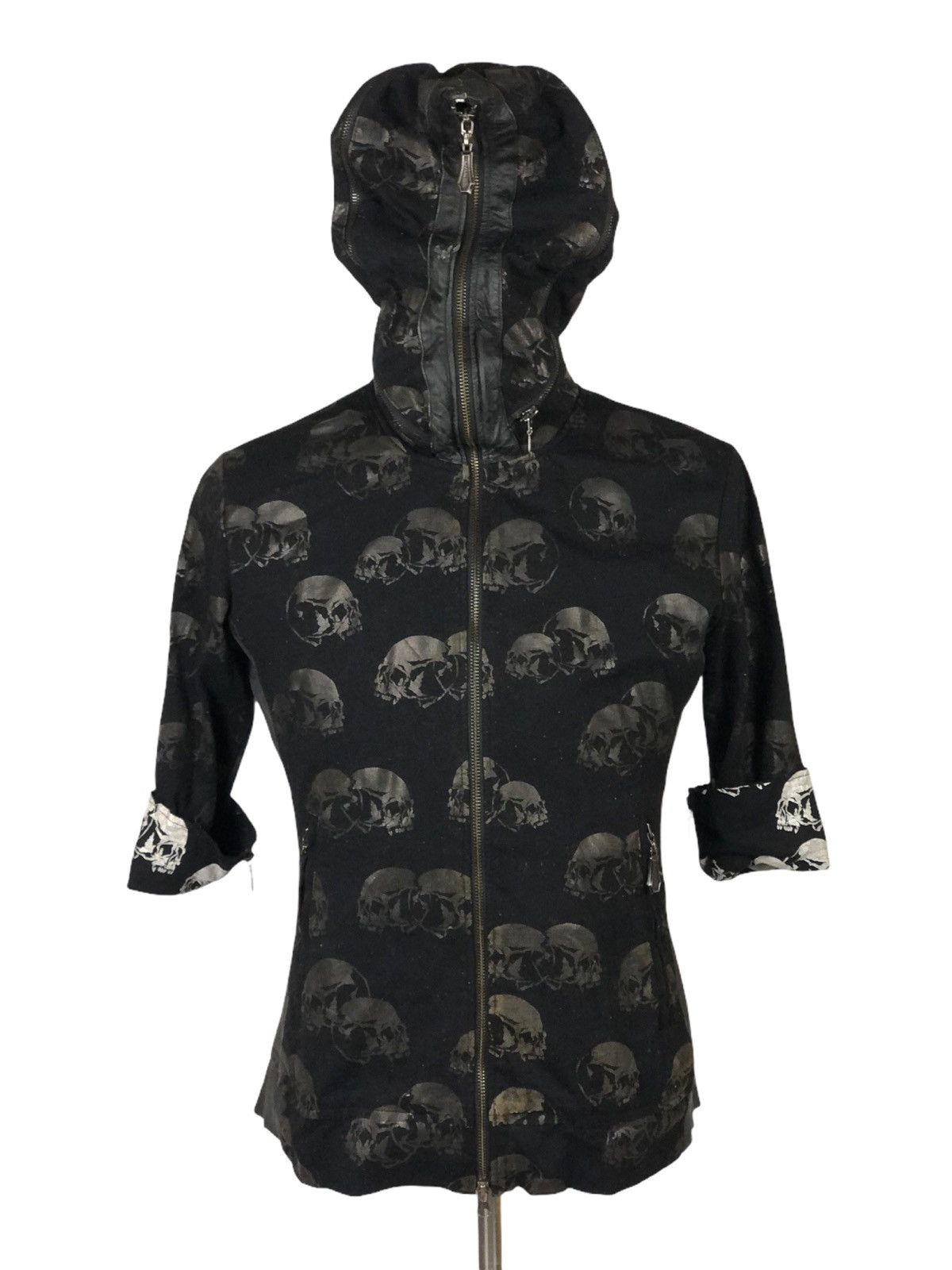 Japanese Brand Luv Maison Full zipper Hoodies skull design
