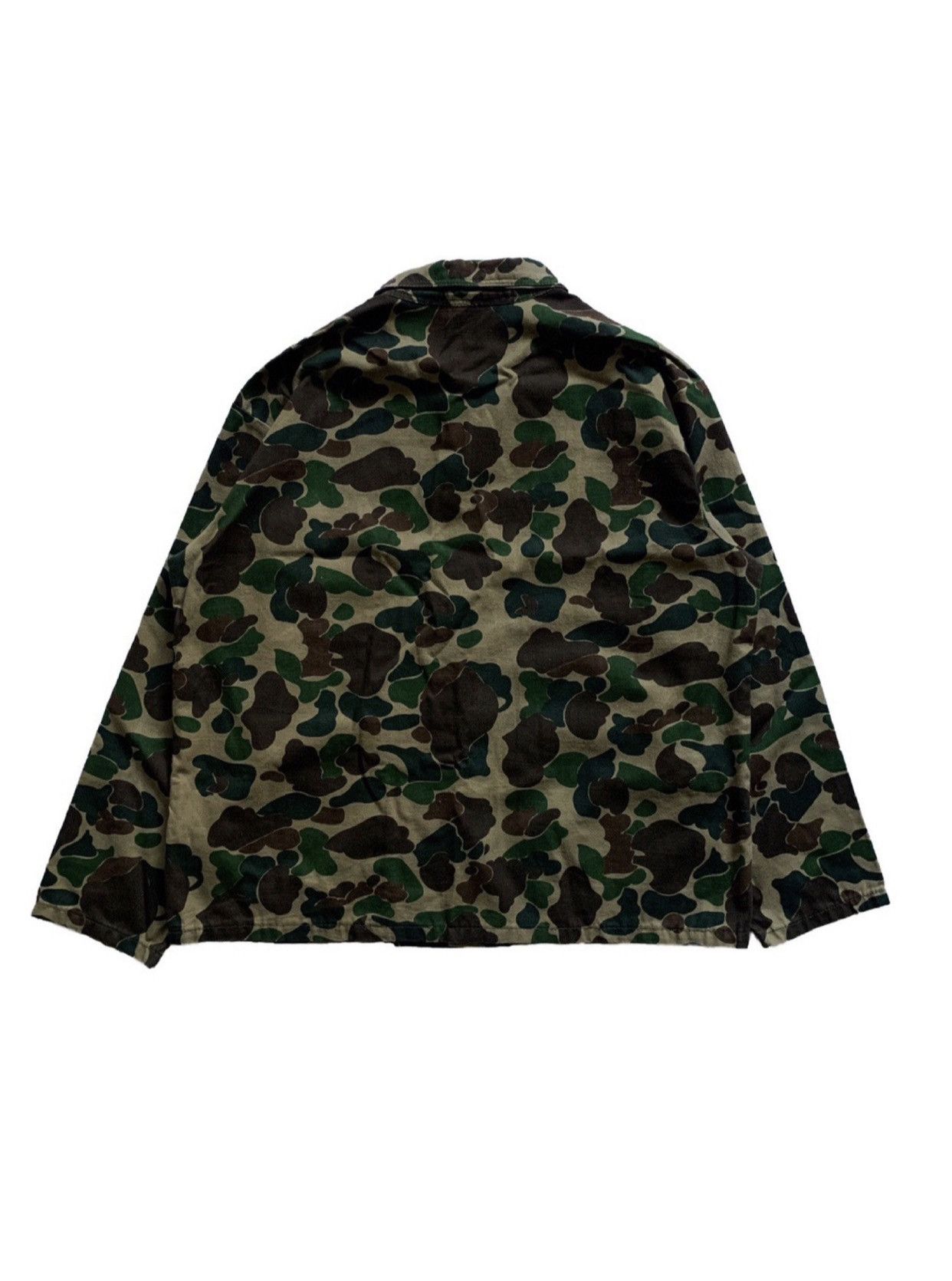 Vintage Vintage 70s Fort Gordon Military Camo Chore Coat Size US L / EU 52-54 / 3 - 2 Thumbnail