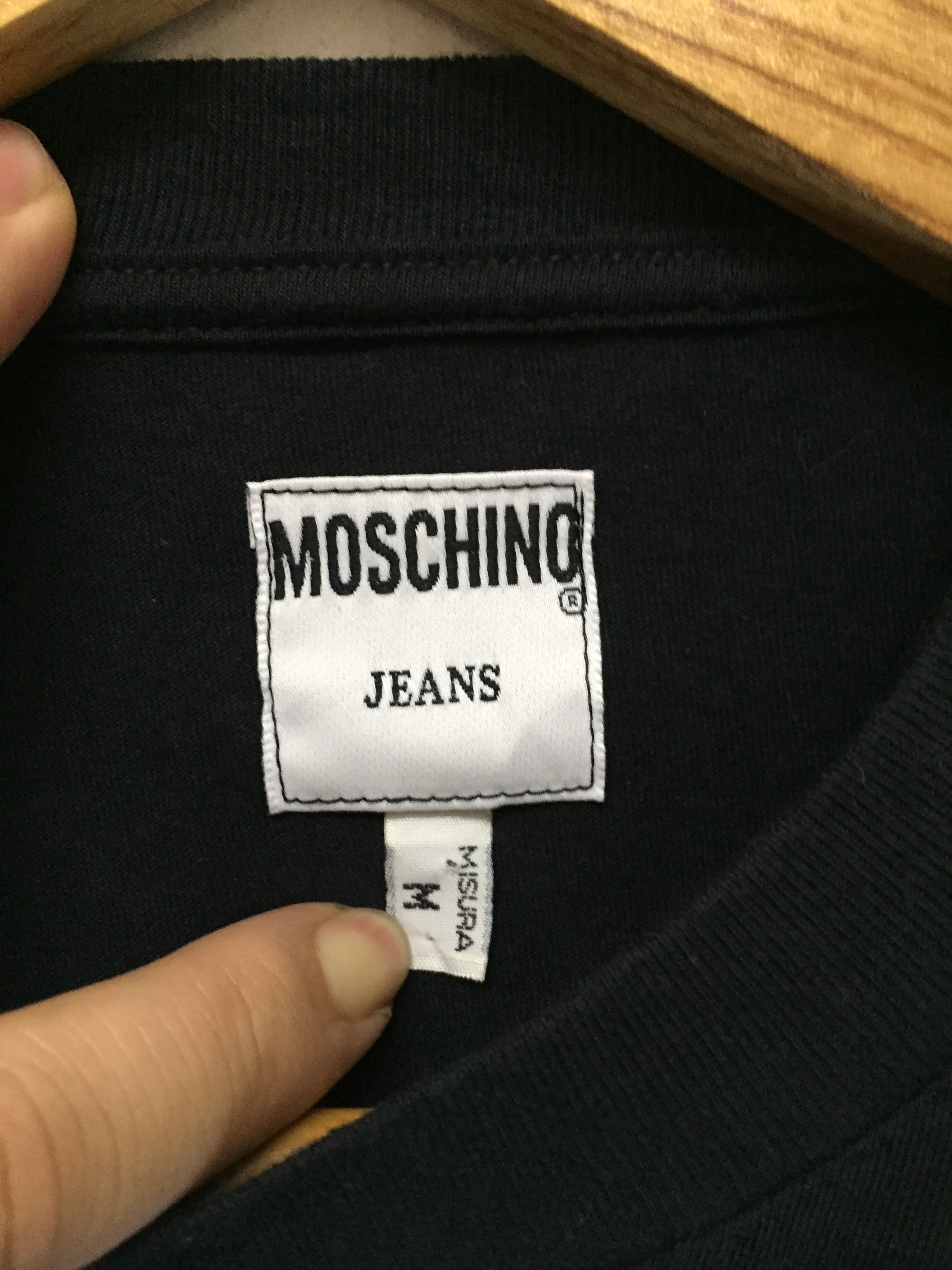 Moschino 90's Moschino braces/Suspenders logo tee Size US L / EU 52-54 / 3 - 11 Thumbnail
