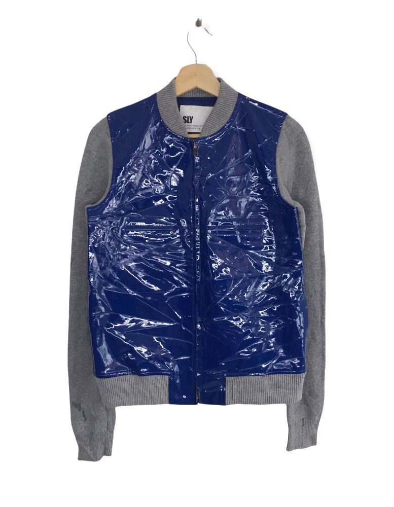 Dope🔥SLY Shining PVC Varsity Jacket