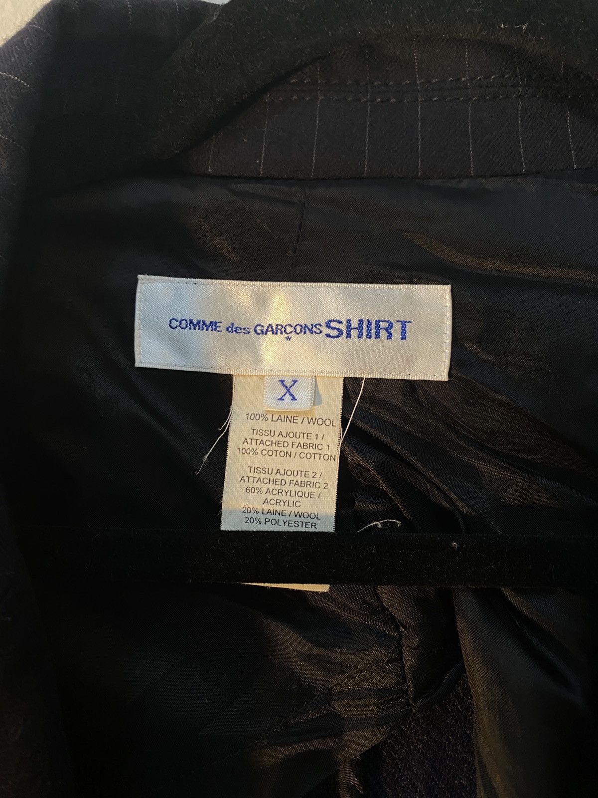 Comme des Garcons SHIRT Stripes and Tartans Blazer Size 52R - 3 Thumbnail