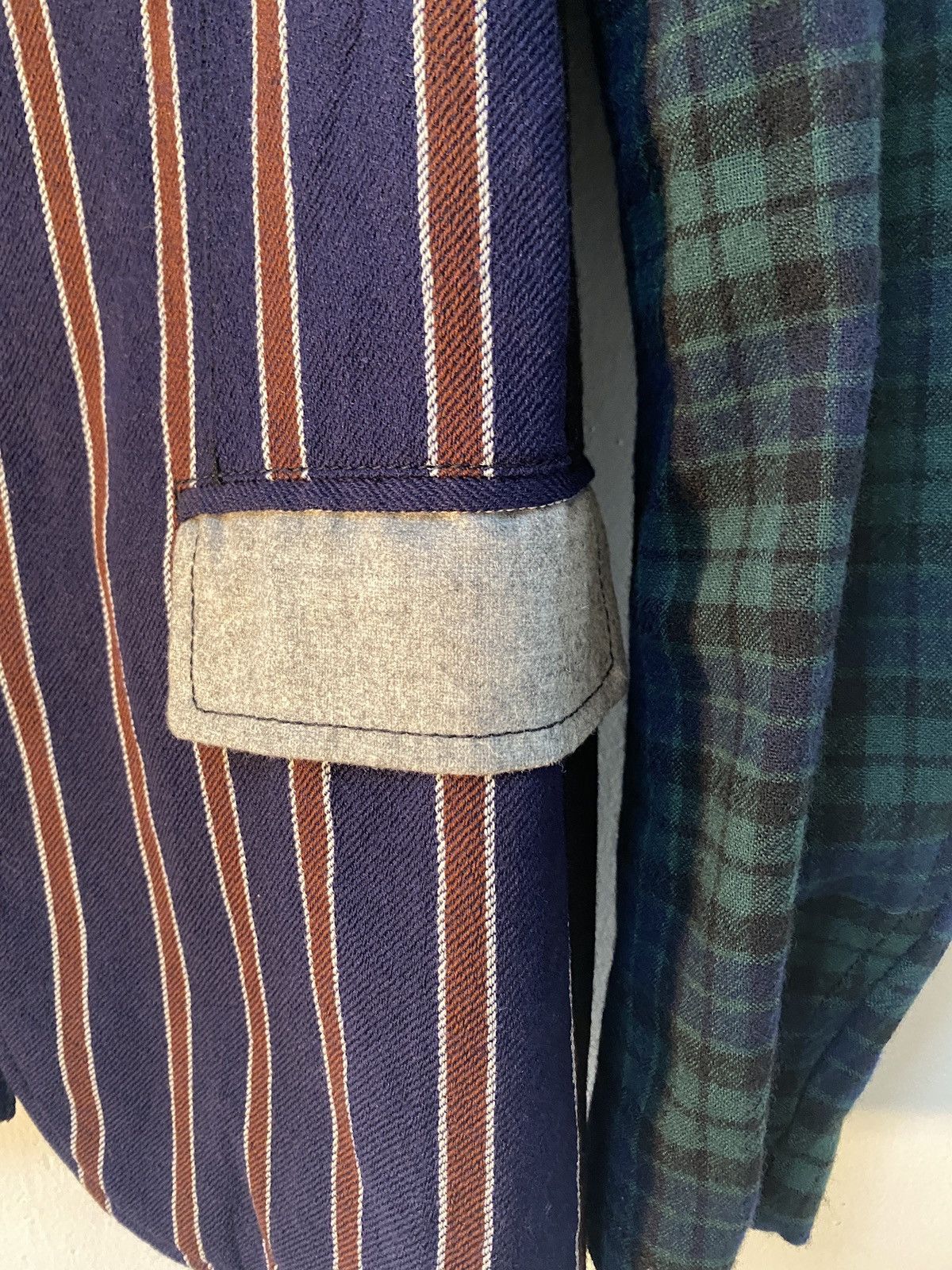 Comme des Garcons SHIRT Stripes and Tartans Blazer Size 52R - 2 Thumbnail