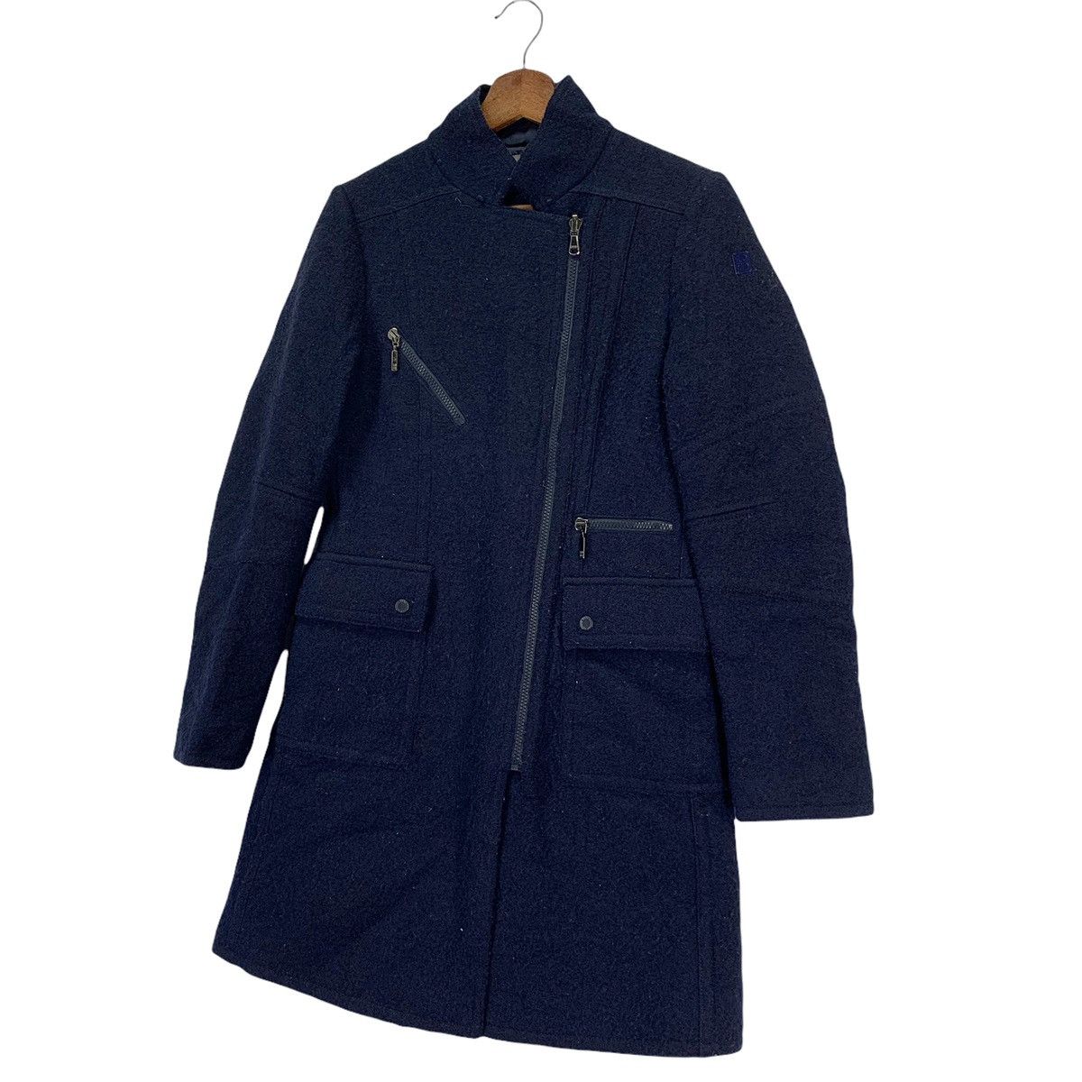 If Six Was Nine Vintage Nineteen Seventy Asymmetrical Wool Coat Size US S / EU 44-46 / 1 - 2 Thumbnail