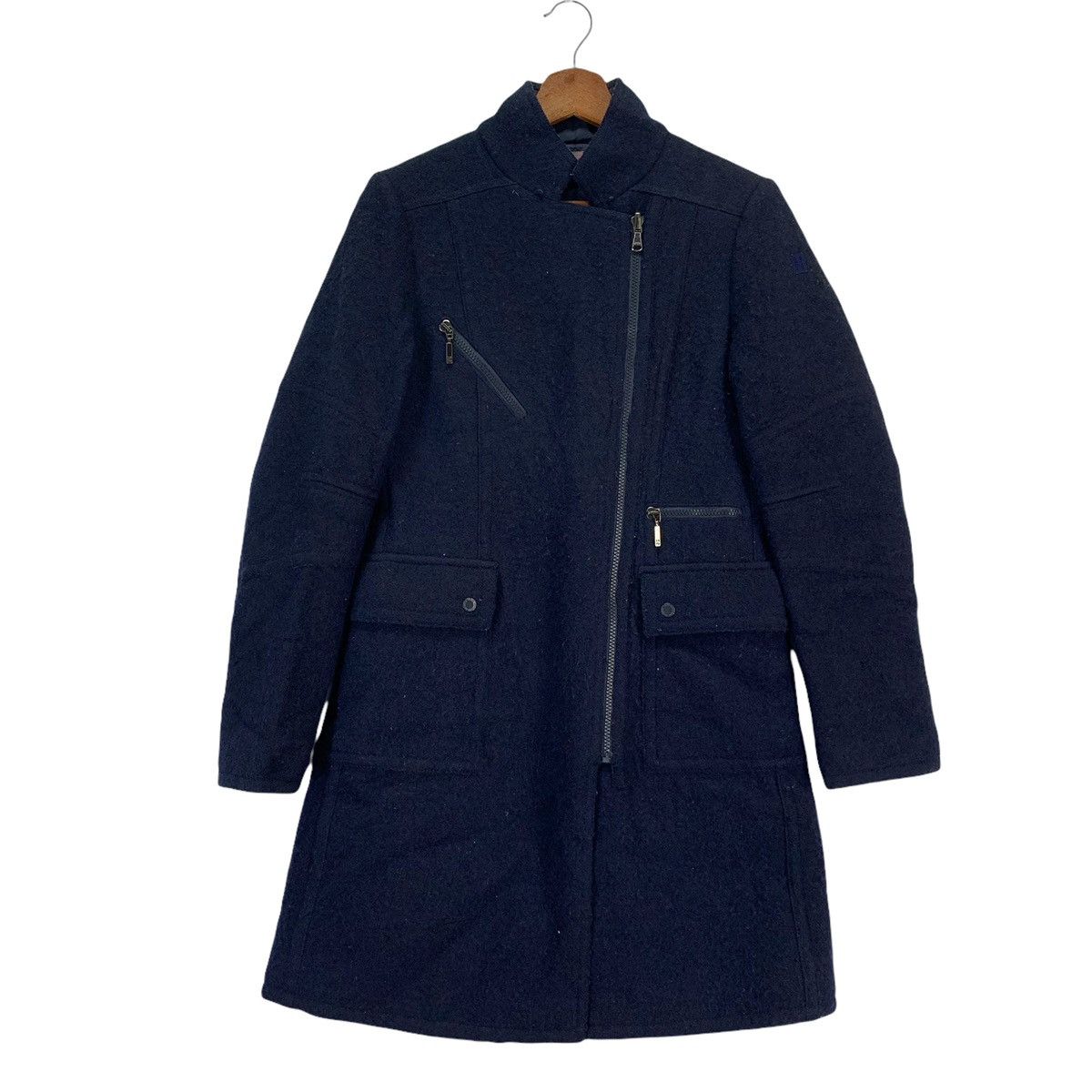 If Six Was Nine Vintage Nineteen Seventy Asymmetrical Wool Coat Size US S / EU 44-46 / 1 - 1 Thumbnail