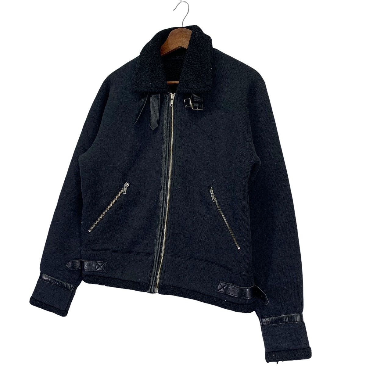 Designer × Japanese Brand × Vintage Vintage Black Jacket Rescue Squad Size US M / EU 48-50 / 2 - 2 Thumbnail