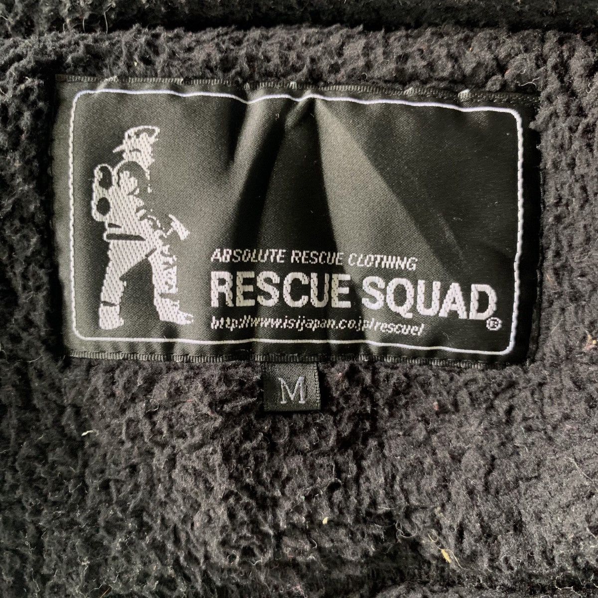 Designer × Japanese Brand × Vintage Vintage Black Jacket Rescue Squad Size US M / EU 48-50 / 2 - 4 Thumbnail