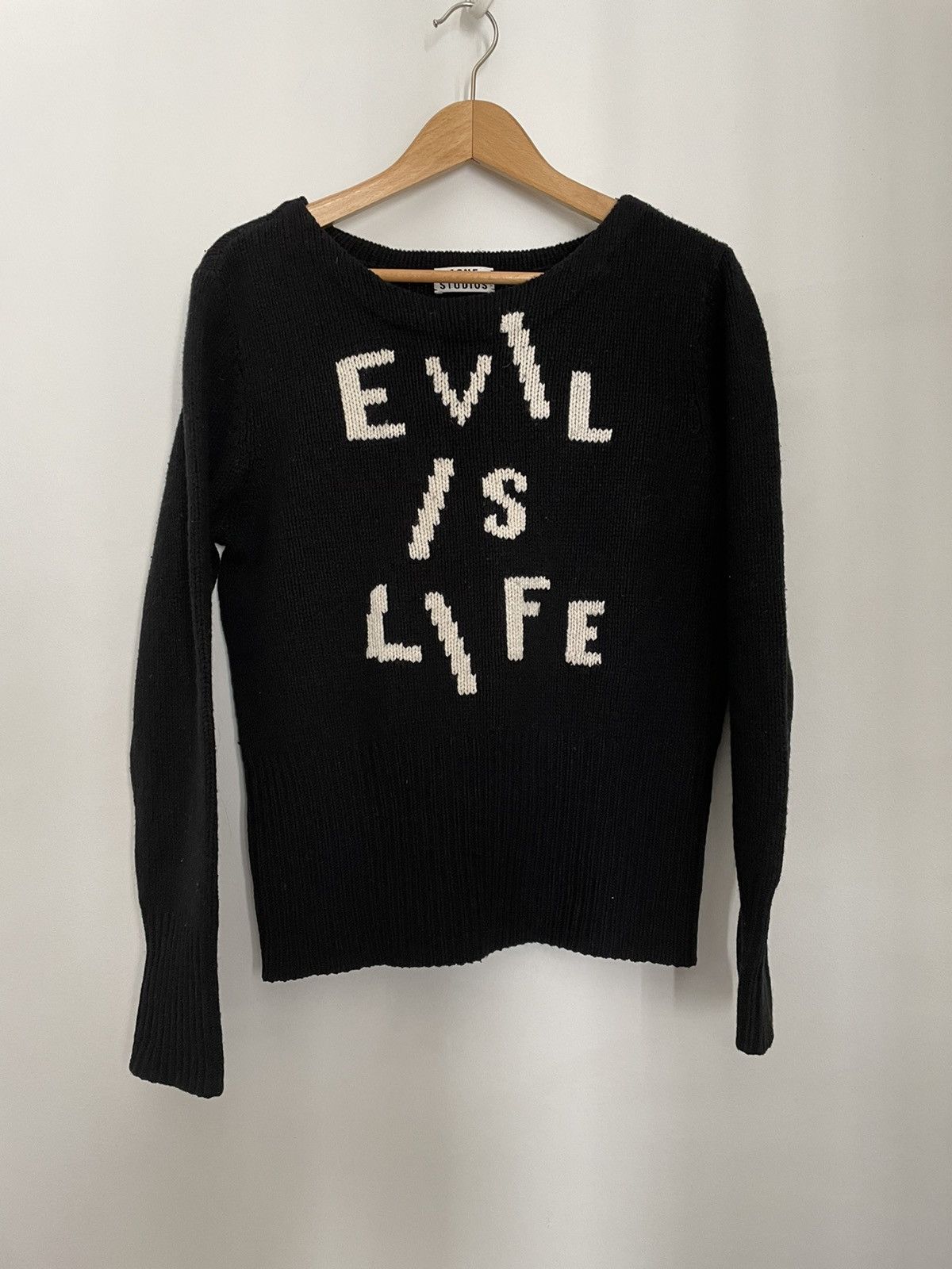 郵送買取 新品5台以上送料無料キャンペーン中！！  Streetwear × Rare × Studios Acne Acne Evil Is Life Studios ニット/セーター