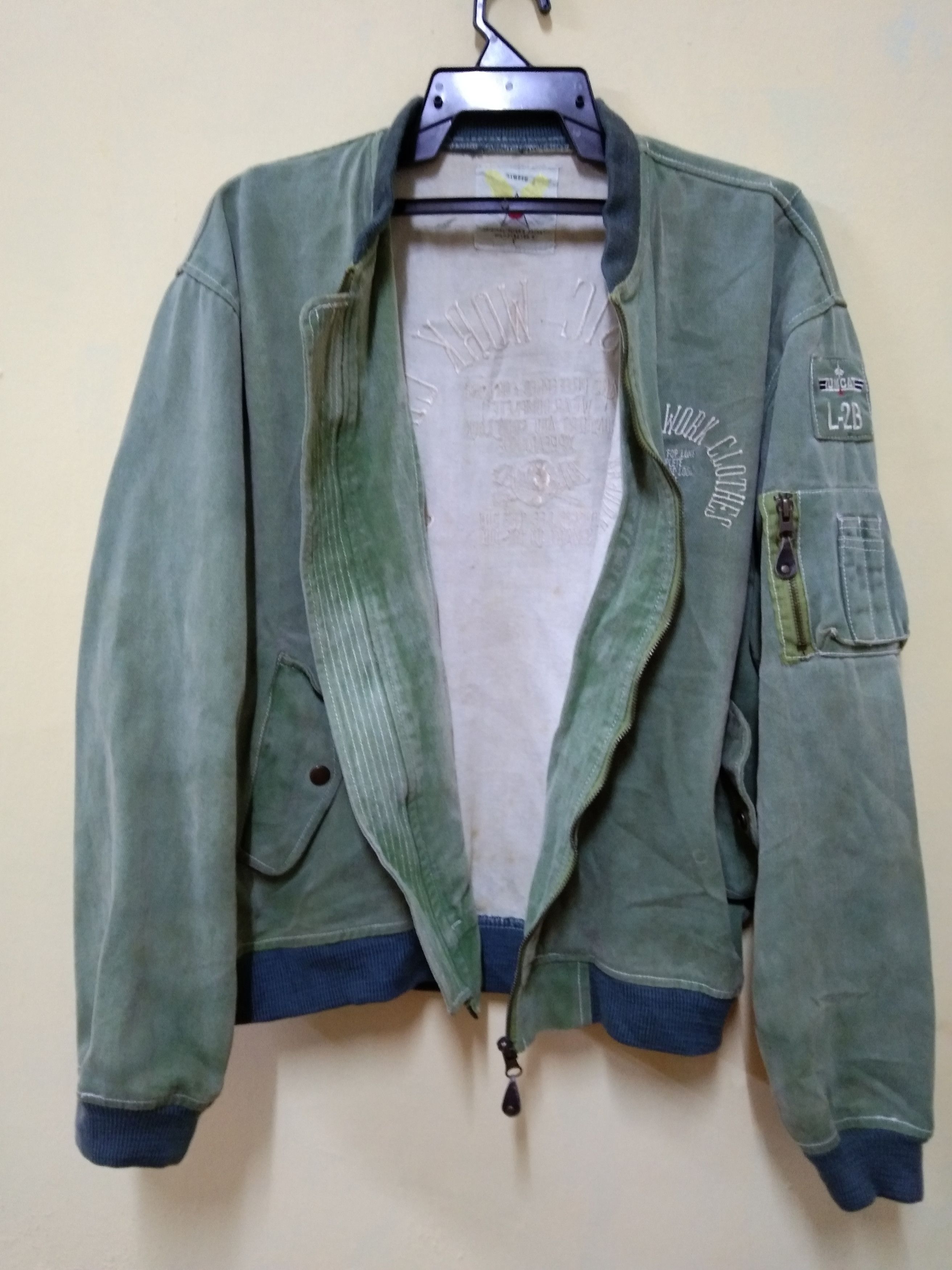 Other Vintage Denim Flight Jacket Size US XL / EU 56 / 4 - 3 Thumbnail