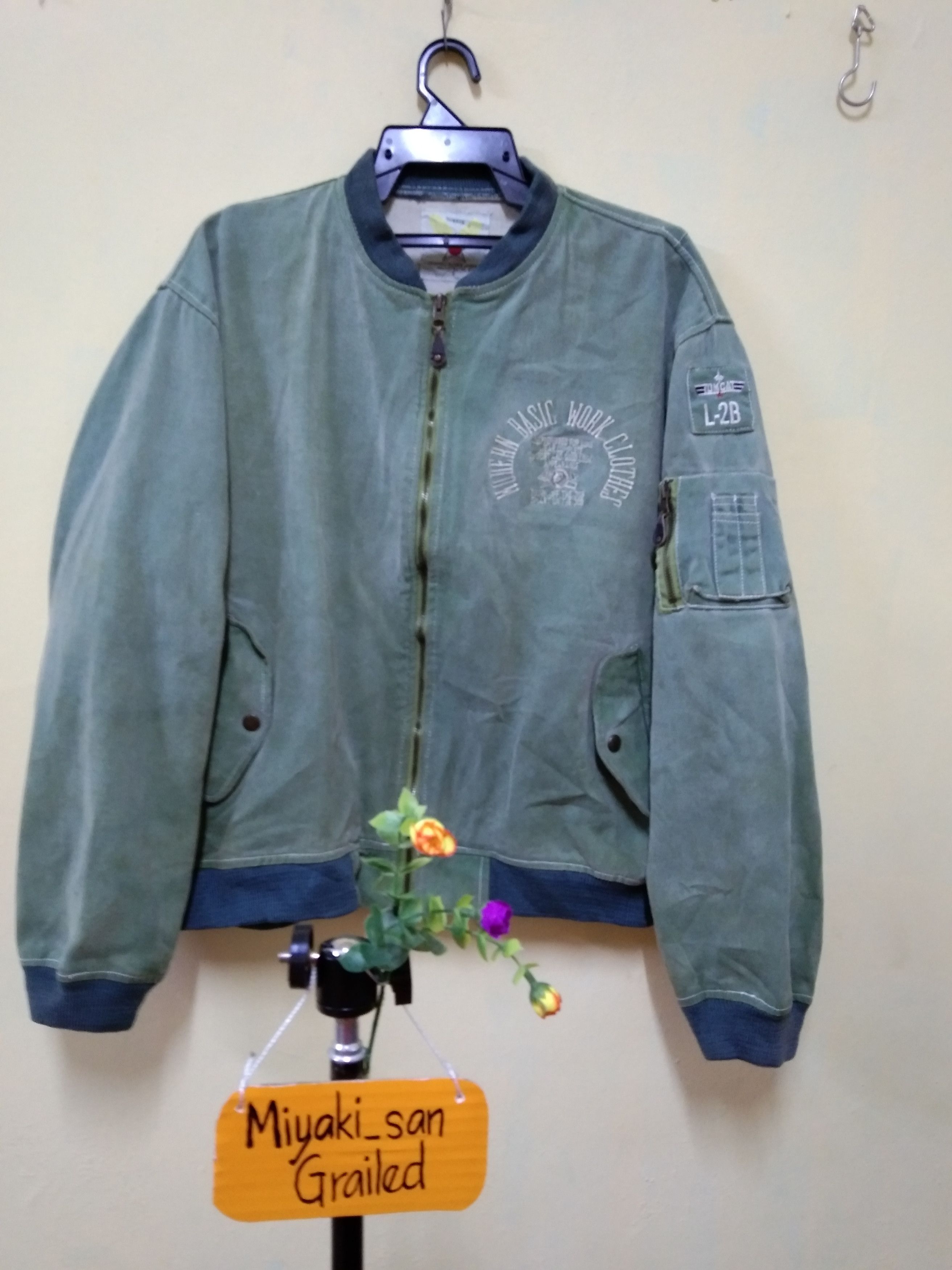 Other Vintage Denim Flight Jacket Size US XL / EU 56 / 4 - 1 Thumbnail