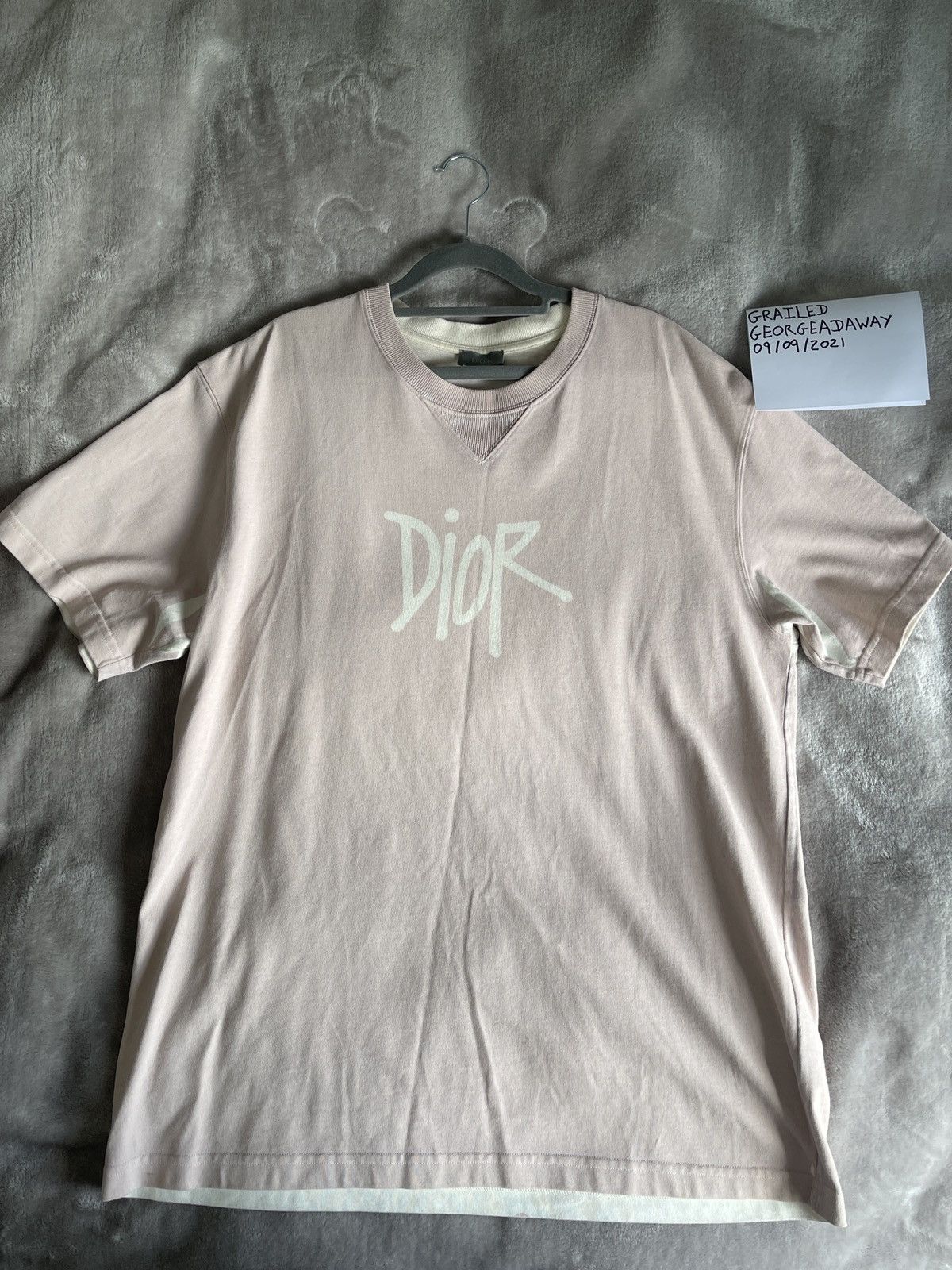 Dior Dior x Shawn oversized logo T-shirt | Grailed