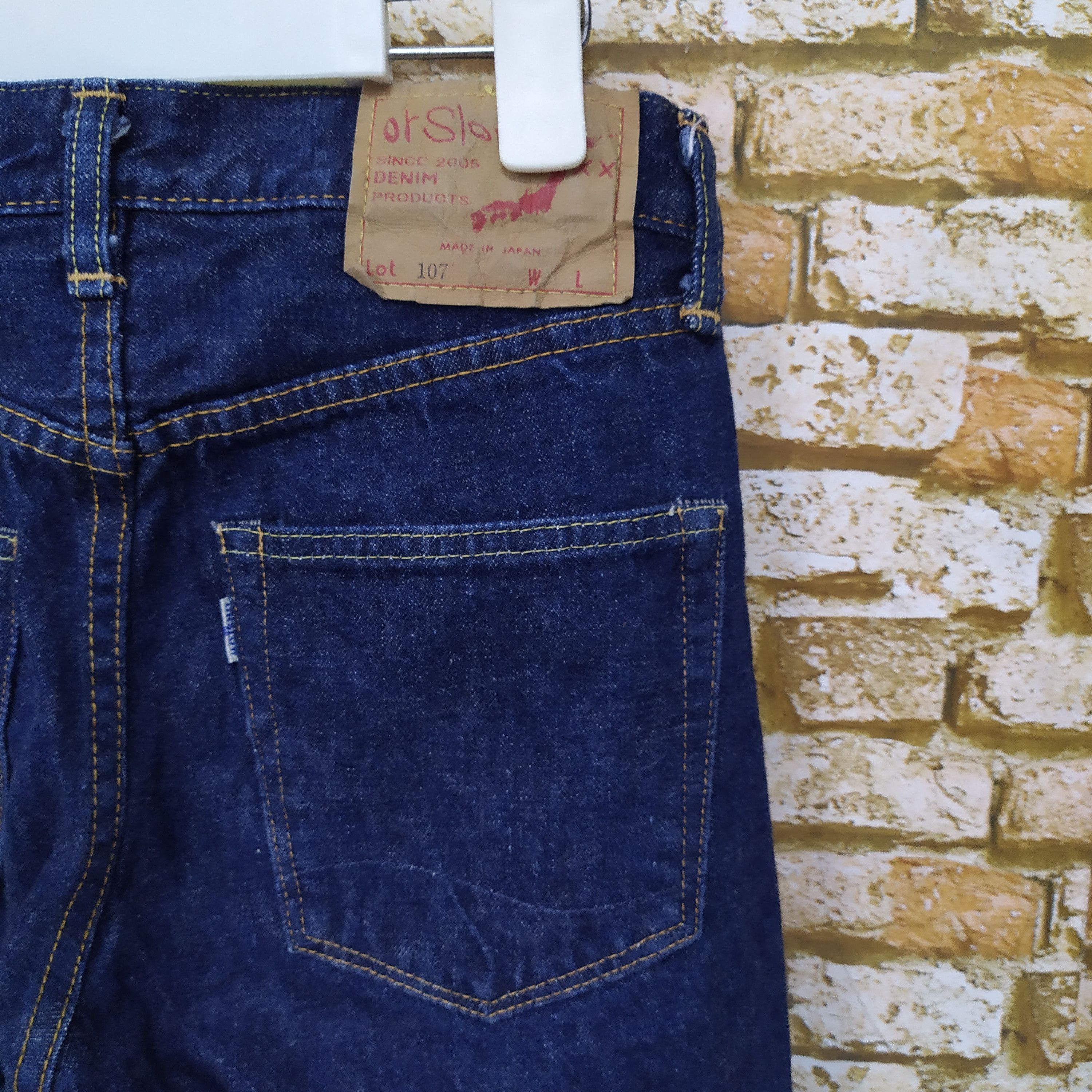 Orslow ORSLOW 1 WASH LOT 107 DENIM SELVEDGE (D39) Size US 29 - 3 Thumbnail