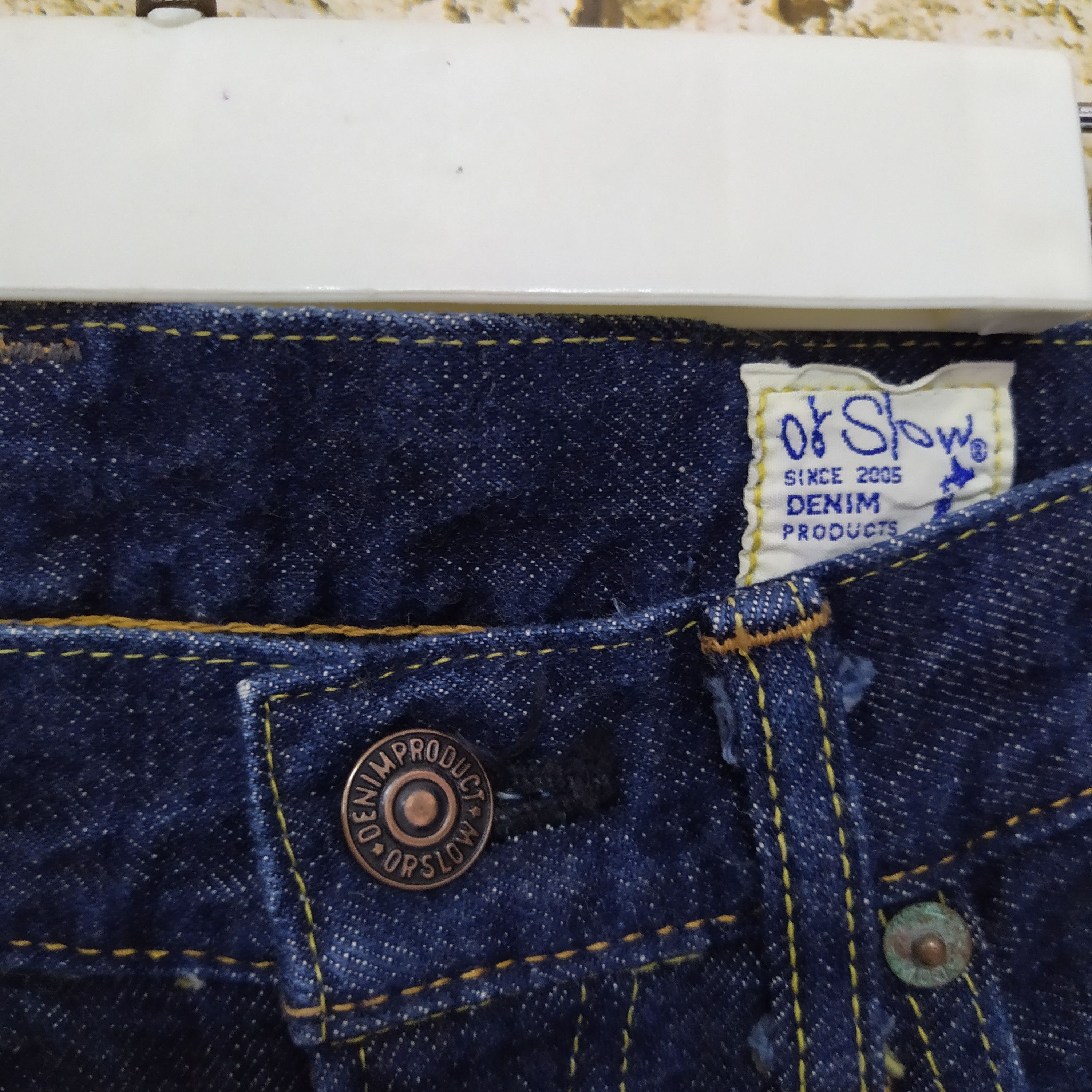 Orslow ORSLOW 1 WASH LOT 107 DENIM SELVEDGE (D39) Size US 29 - 5 Thumbnail