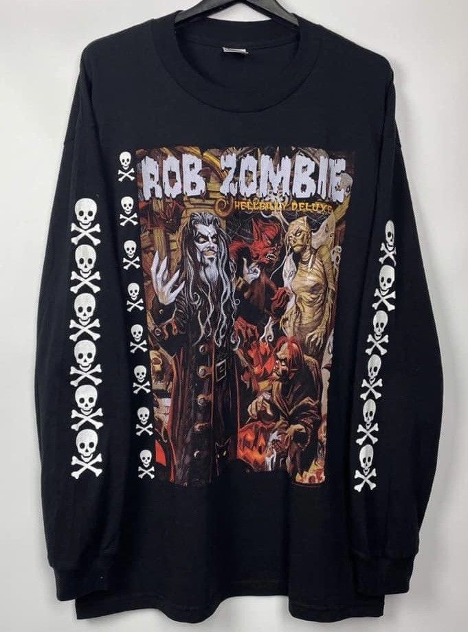 Band Tees × Vintage Vintage 1998 Rob Zombie - Hellbilly Deluxe Size US XL / EU 56 / 4 - 4 Thumbnail