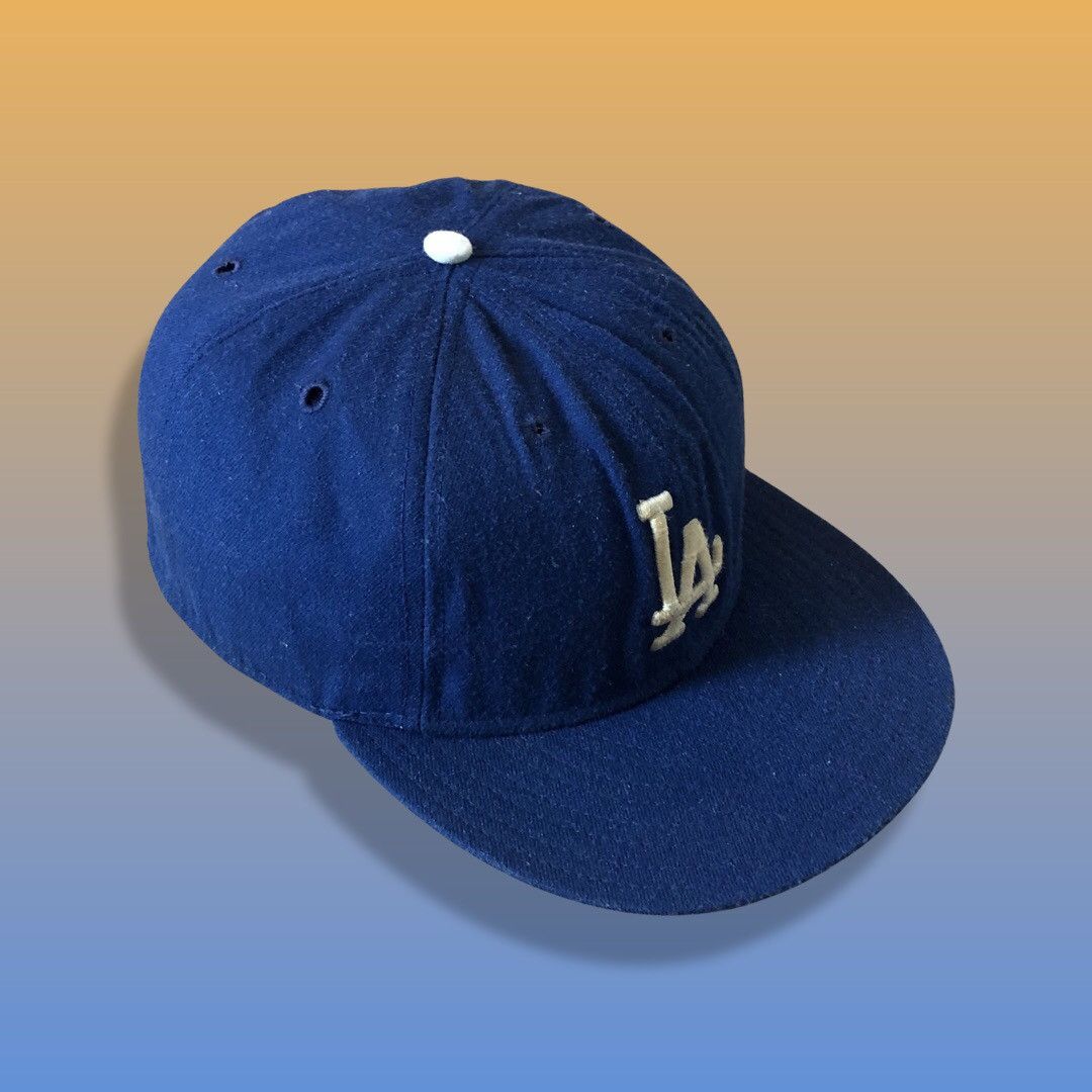 New Era Rare Vintage LA Dodgers Fitted Cap Size 34 - 3 Thumbnail