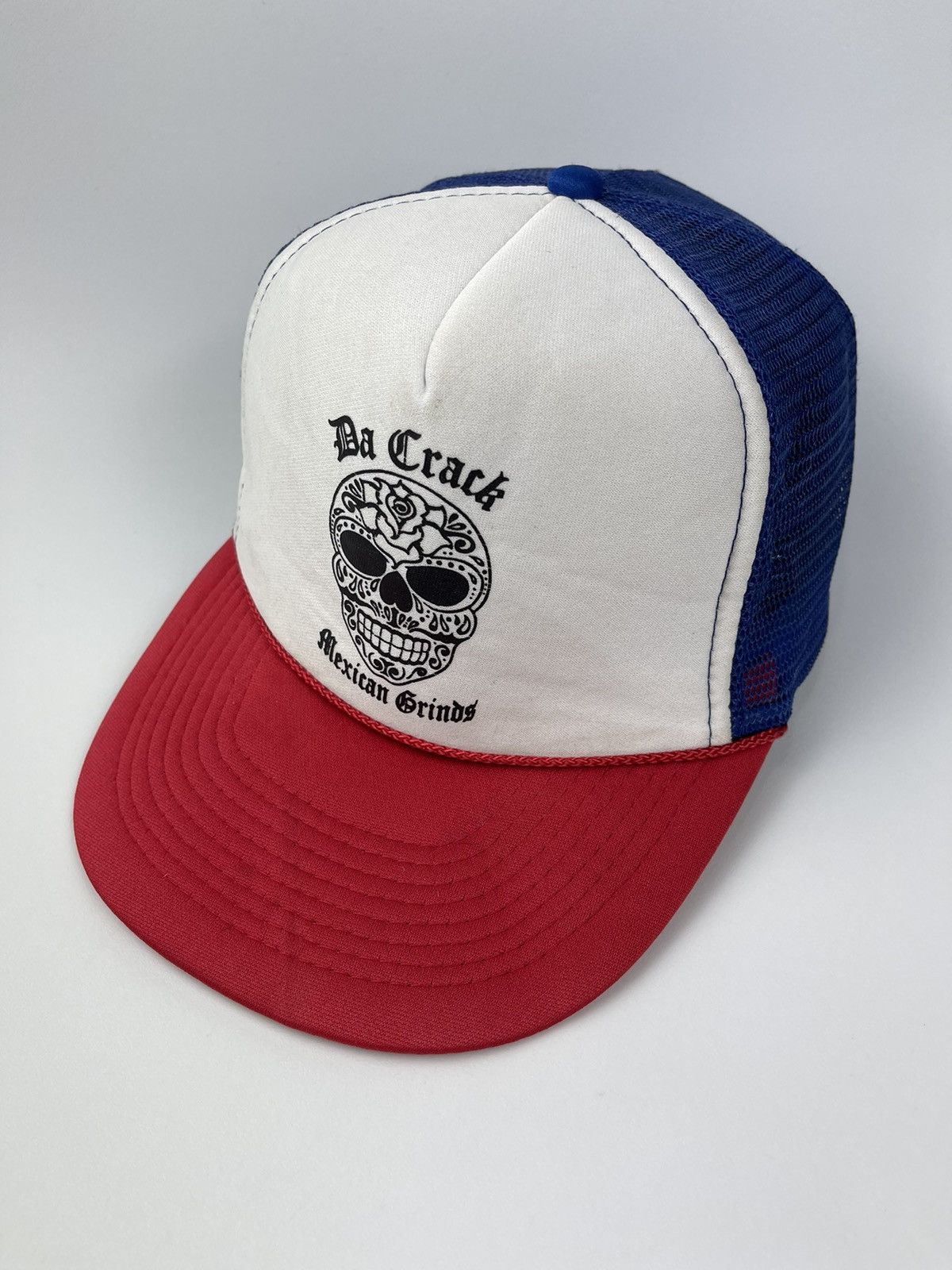 If Six Was Nine Crack Mexican Grind Skull print by Otto Trucker Hat Size ONE SIZE - 2 Thumbnail