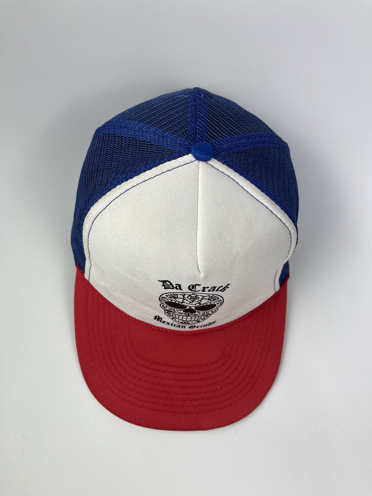 If Six Was Nine Crack Mexican Grind Skull print by Otto Trucker Hat Size ONE SIZE - 7 Thumbnail
