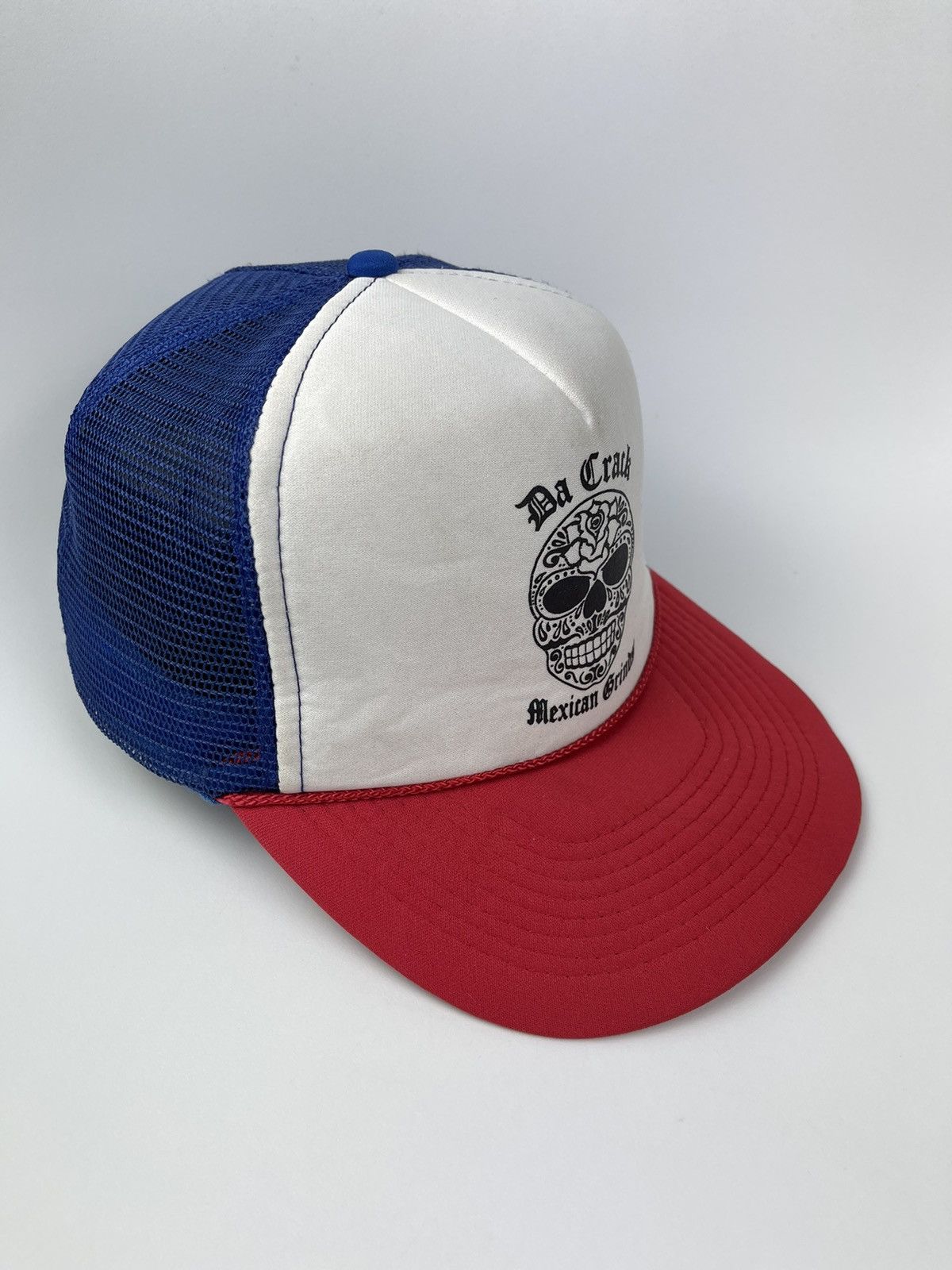 If Six Was Nine Crack Mexican Grind Skull print by Otto Trucker Hat Size ONE SIZE - 3 Thumbnail
