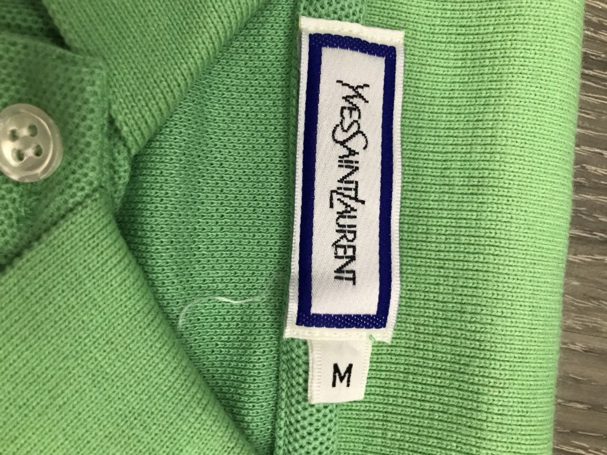Vintage × Yves Saint Laurent Vintage YSL Yves Saint Lauren Longsleeve Polo T-shirt Size US M / EU 48-50 / 2 - 2 Thumbnail