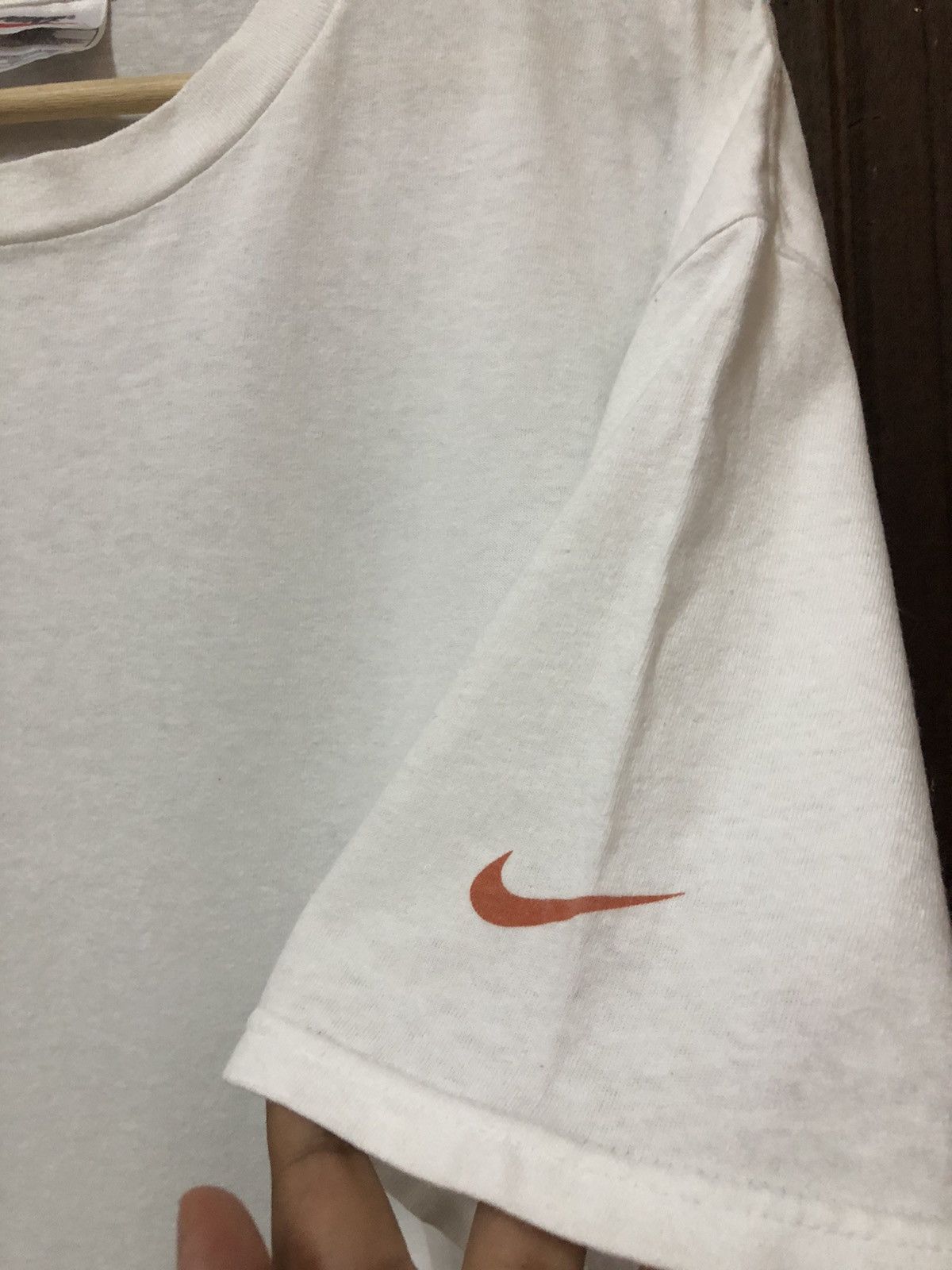 Nike × Vintage Vintage 90s Nike Block Swoosh Spell Out Rare Tee Shirt Size US XL / EU 56 / 4 - 5 Thumbnail