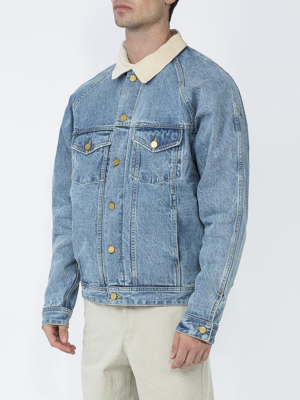 Fear of God Selvedge Denim Alpaca Trucker Jacket - Vintage