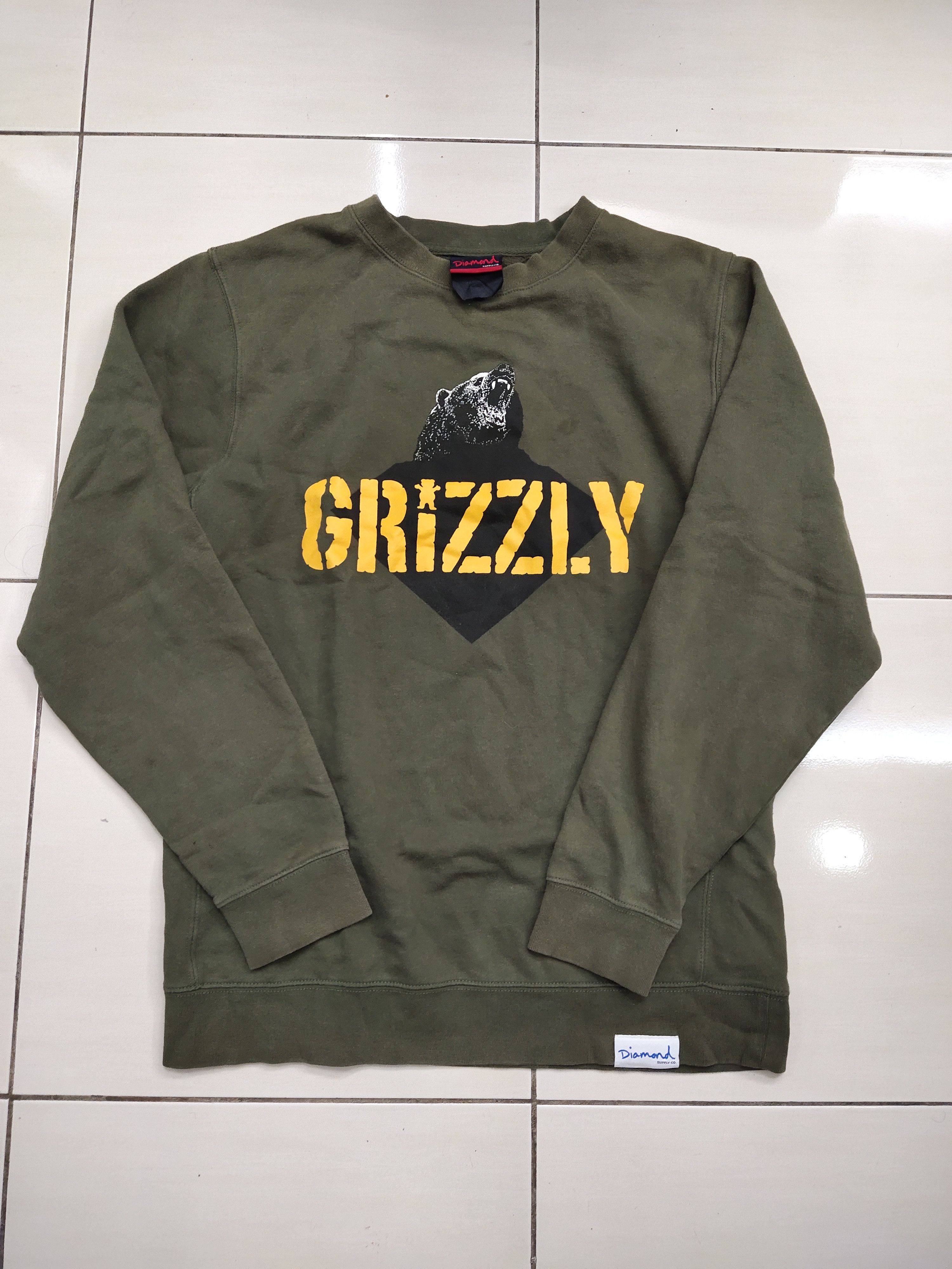 Diamond Supply Co. Vintage Diamond Supply X Grizzly Sweatshirt Size US L / EU 52-54 / 3 - 3 Thumbnail