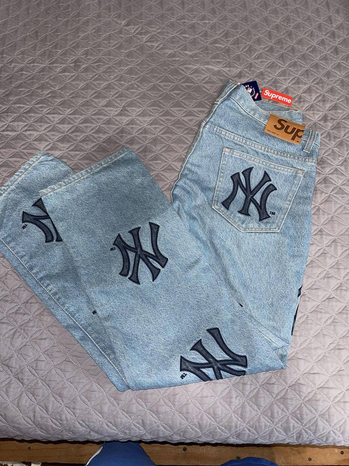 Supreme NY Yankees regular Jean | Grailed