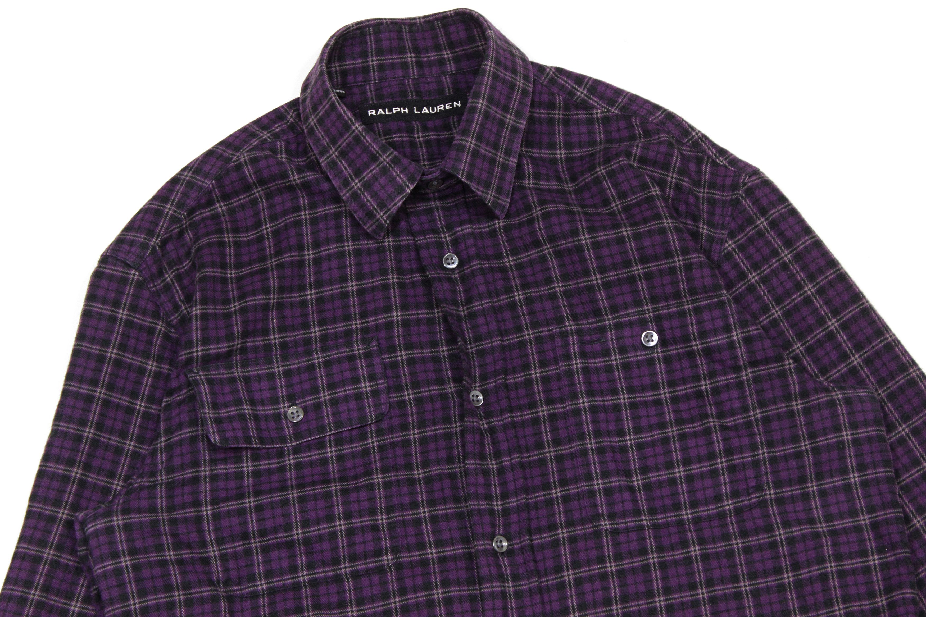 Ralph Lauren Black Label Soft Plaid Pockets Shirt Size US S / EU 44-46 / 1 - 3 Thumbnail