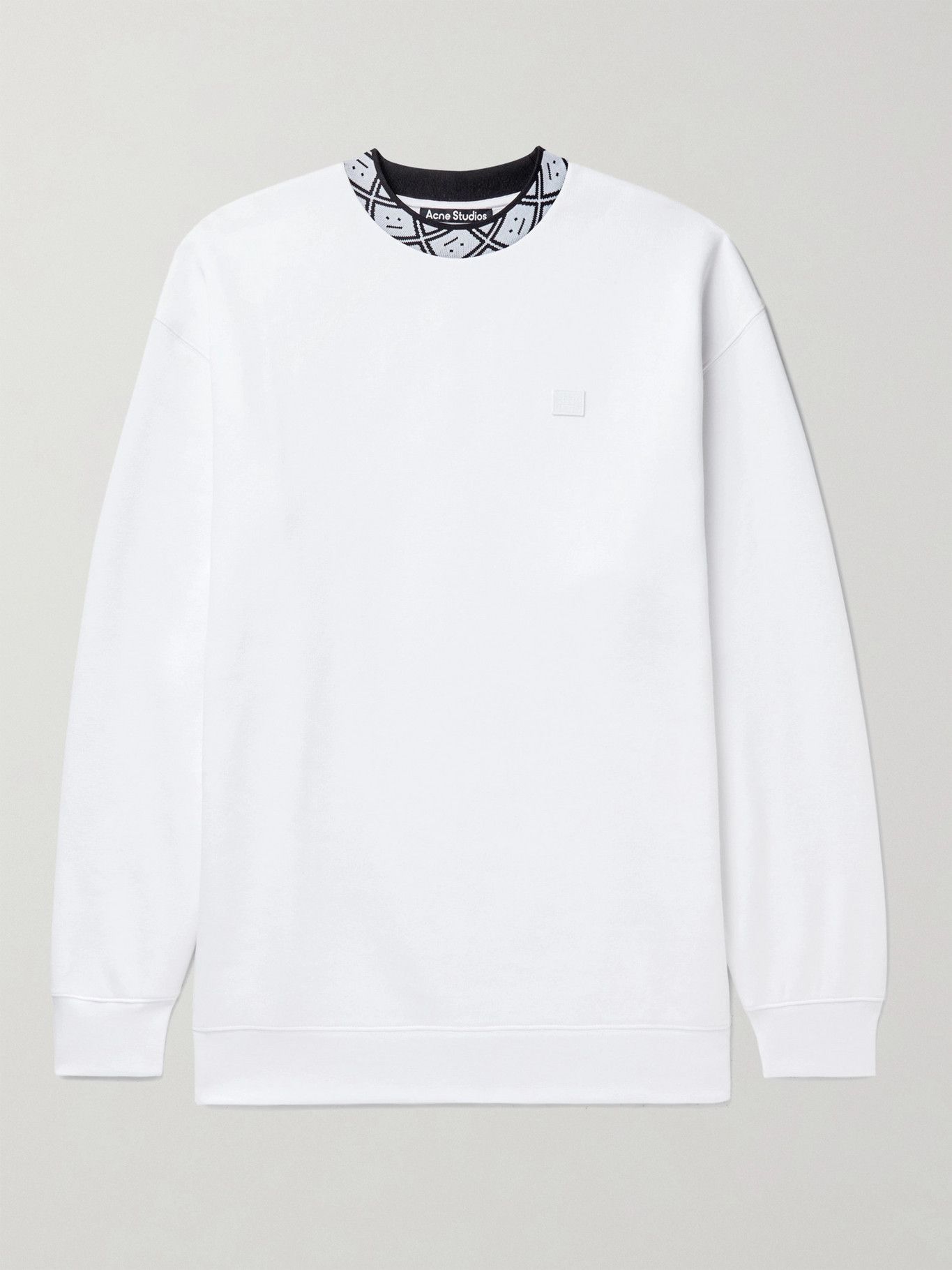 Acne Studios Future Oversized Logo Fleece-Back Jersey