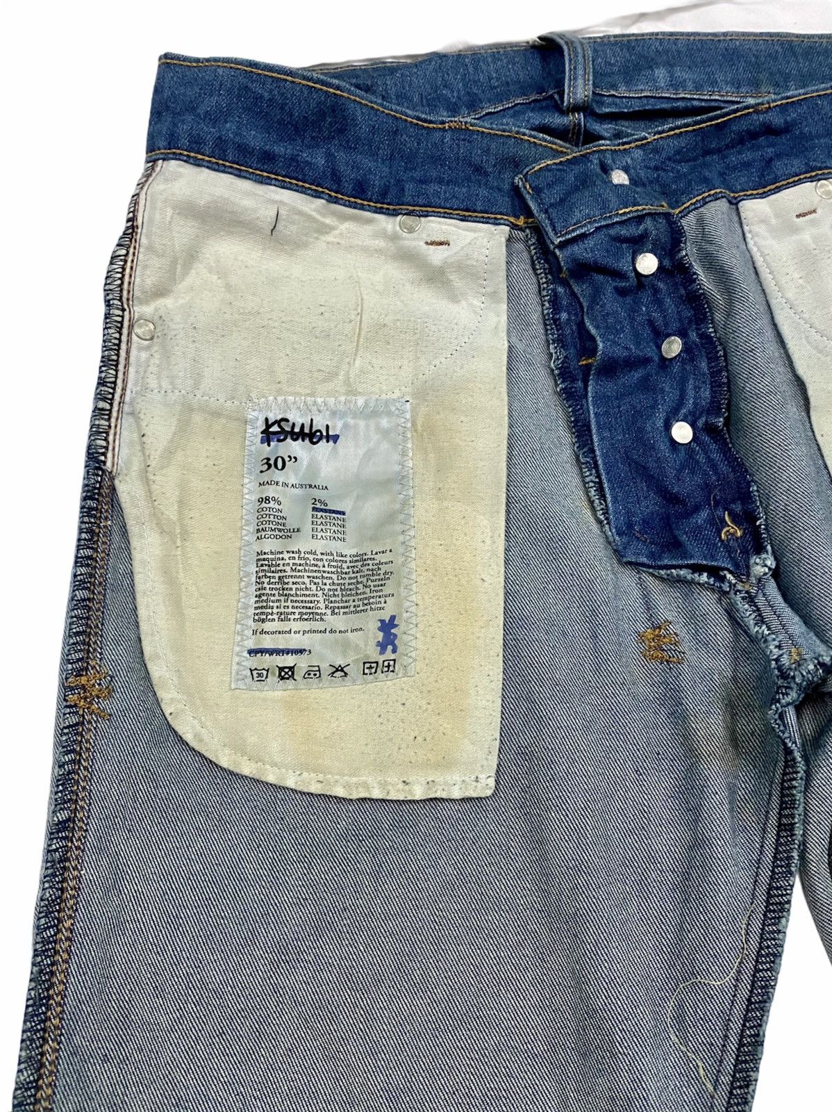 Ksubi 🔥🔥HOT ITEMS🔥🔥 KSUBI SKINNY DENIM JEANS Size US 30 / EU 46 - 19 Thumbnail