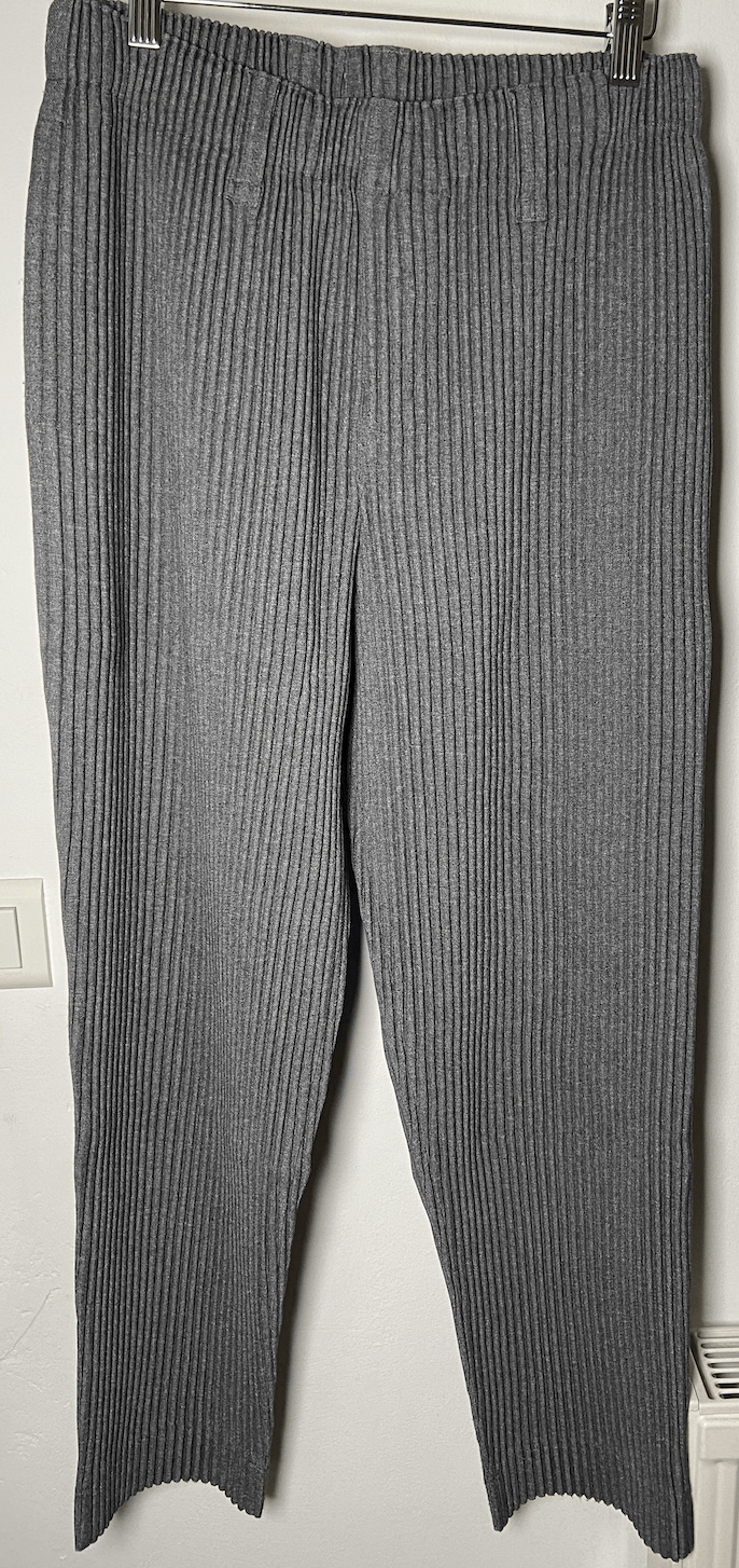Issey Miyake Issey Miyake Grey Heather Pleated Trousers Homme Plisse Size US 30 / EU 46 - 2 Thumbnail