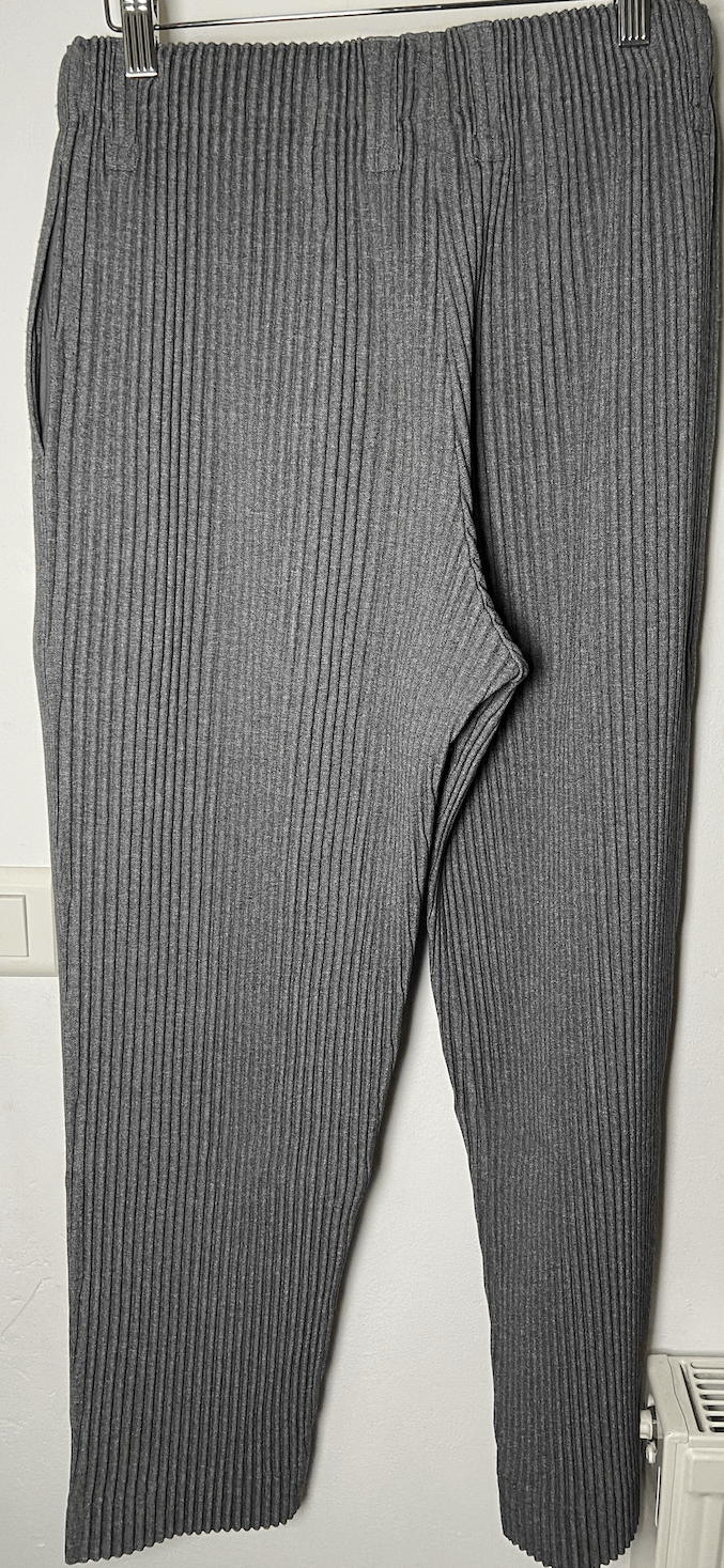 Issey Miyake Issey Miyake Grey Heather Pleated Trousers Homme Plisse Size US 30 / EU 46 - 3 Thumbnail