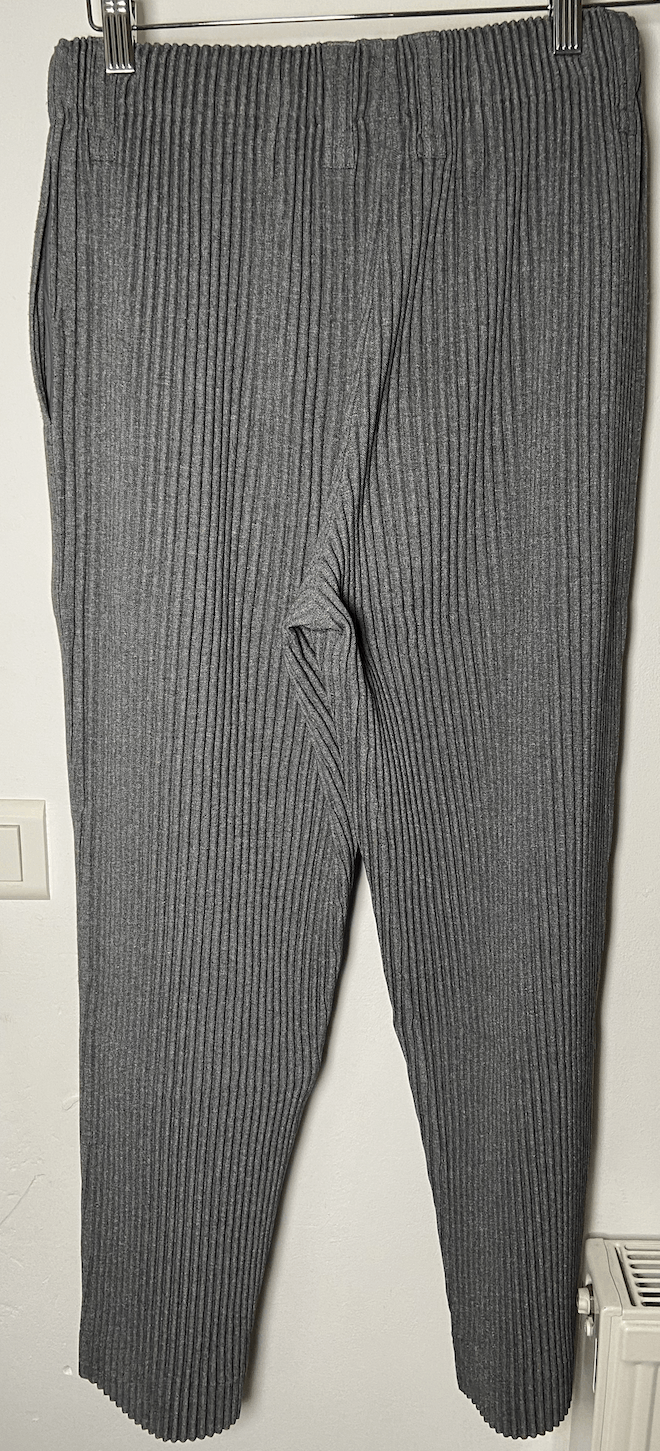 Issey Miyake Issey Miyake Grey Heather Pleated Trousers Homme Plisse Size US 30 / EU 46 - 4 Thumbnail