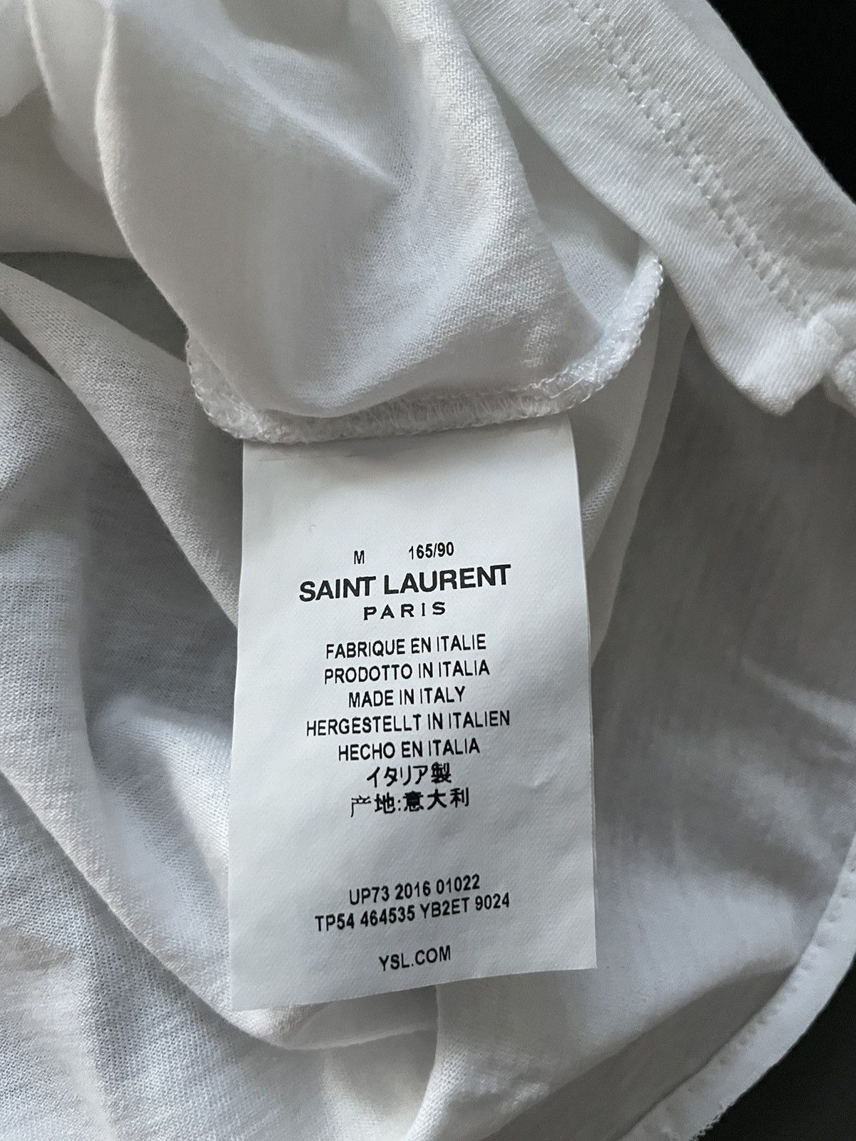 Hedi Slimane × Saint Laurent Paris × Yves Saint Laurent Super Runway Limited Edition Universite White Tee T-shirt Size US L / EU 52-54 / 3 - 15 Thumbnail