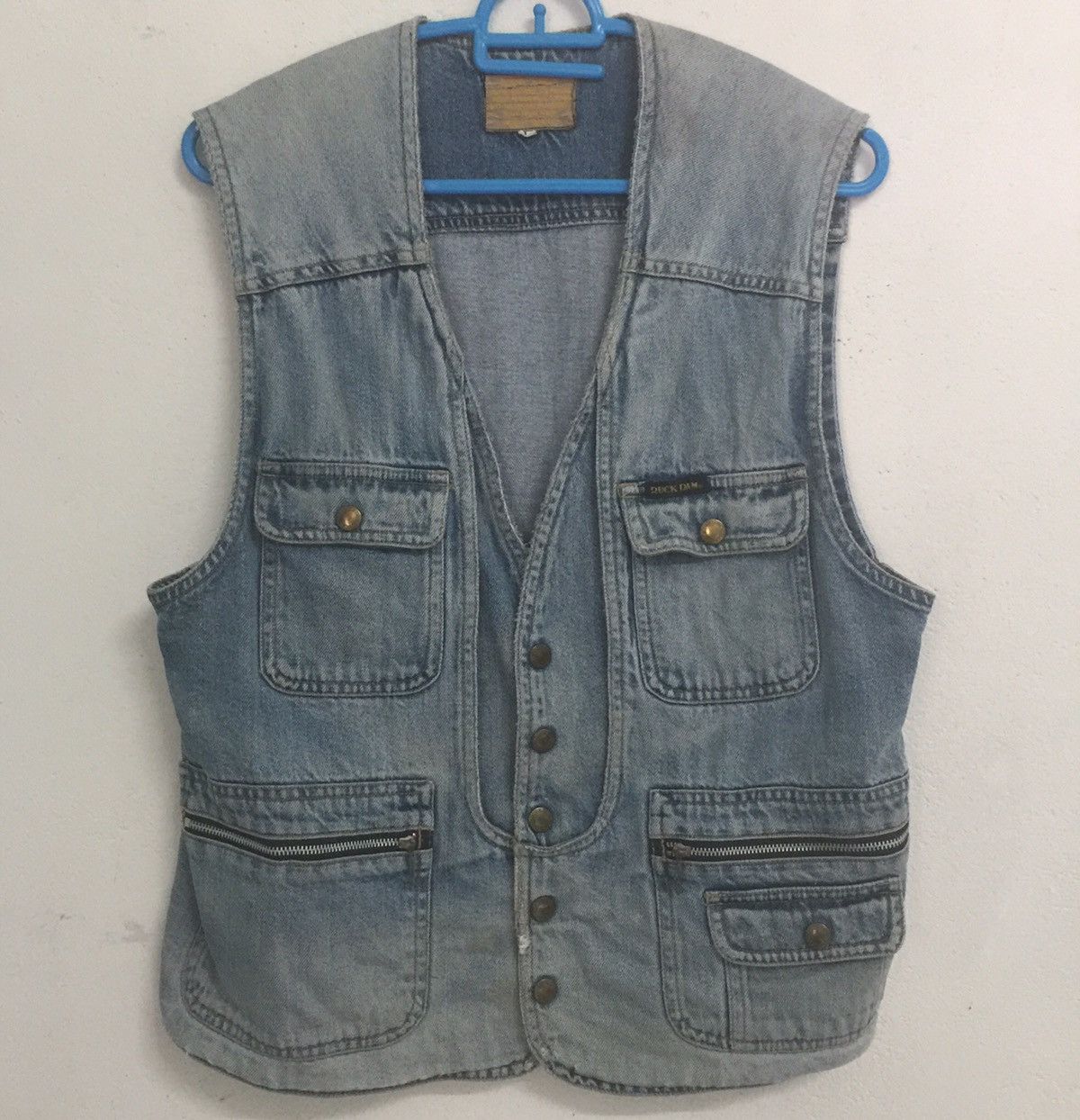 Japanese Brand HIGH DASH Utilities Multi Pocket Denim Jeans Vest Size US L / EU 52-54 / 3 - 1 Thumbnail