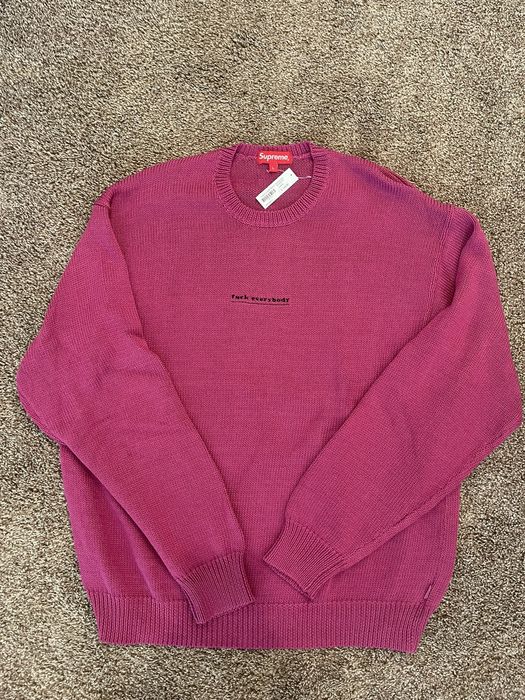 Supreme Fuck Everybody Sweater | Grailed