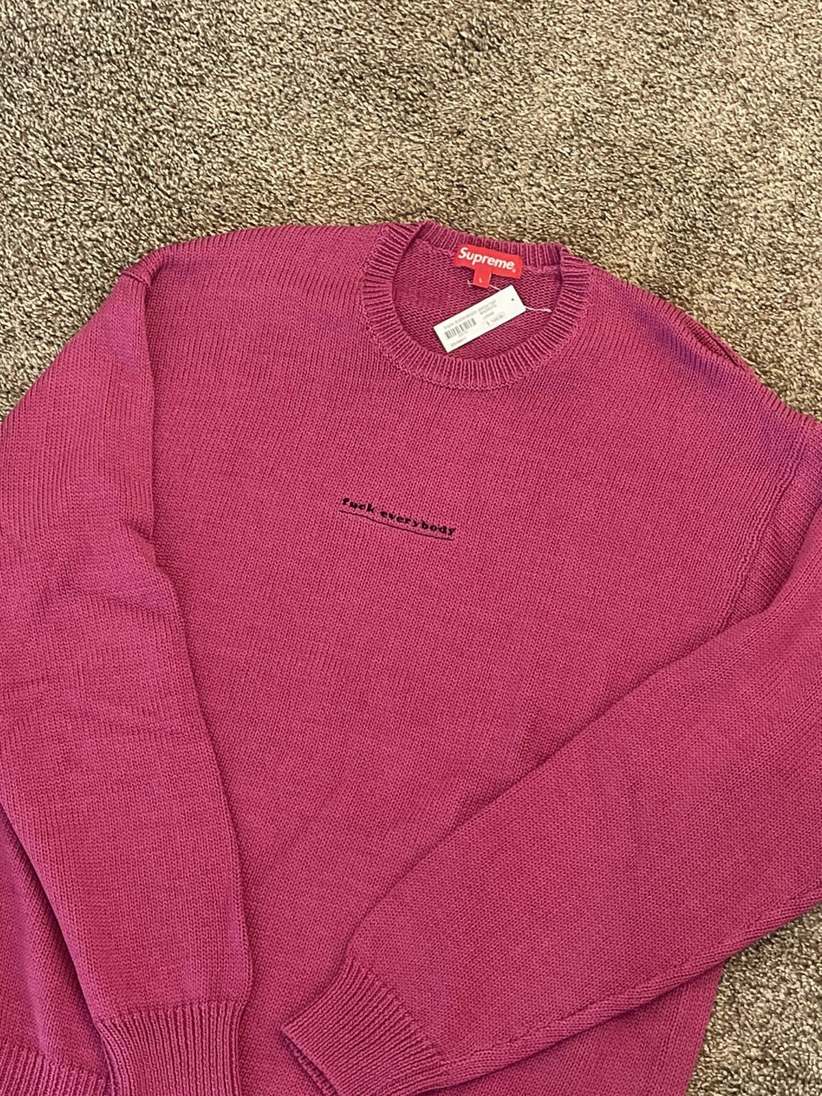 Supreme Fuck Everybody Sweater | Grailed