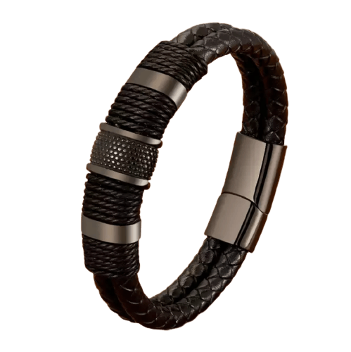Other Double Layer Leather Bracelet Size ONE SIZE - 3 Thumbnail