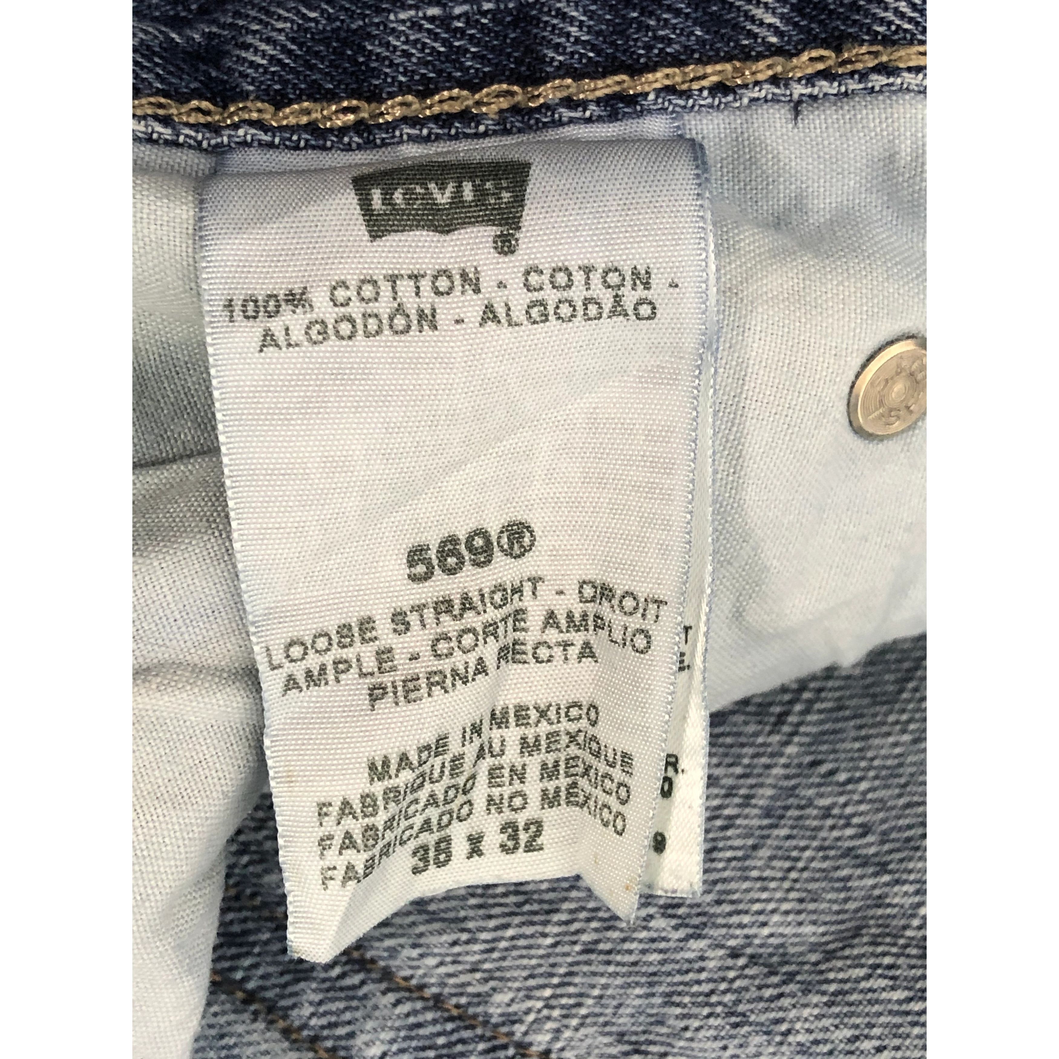 Vintage Levis 569 Loose Straight Cut Denim Oversize DP0019