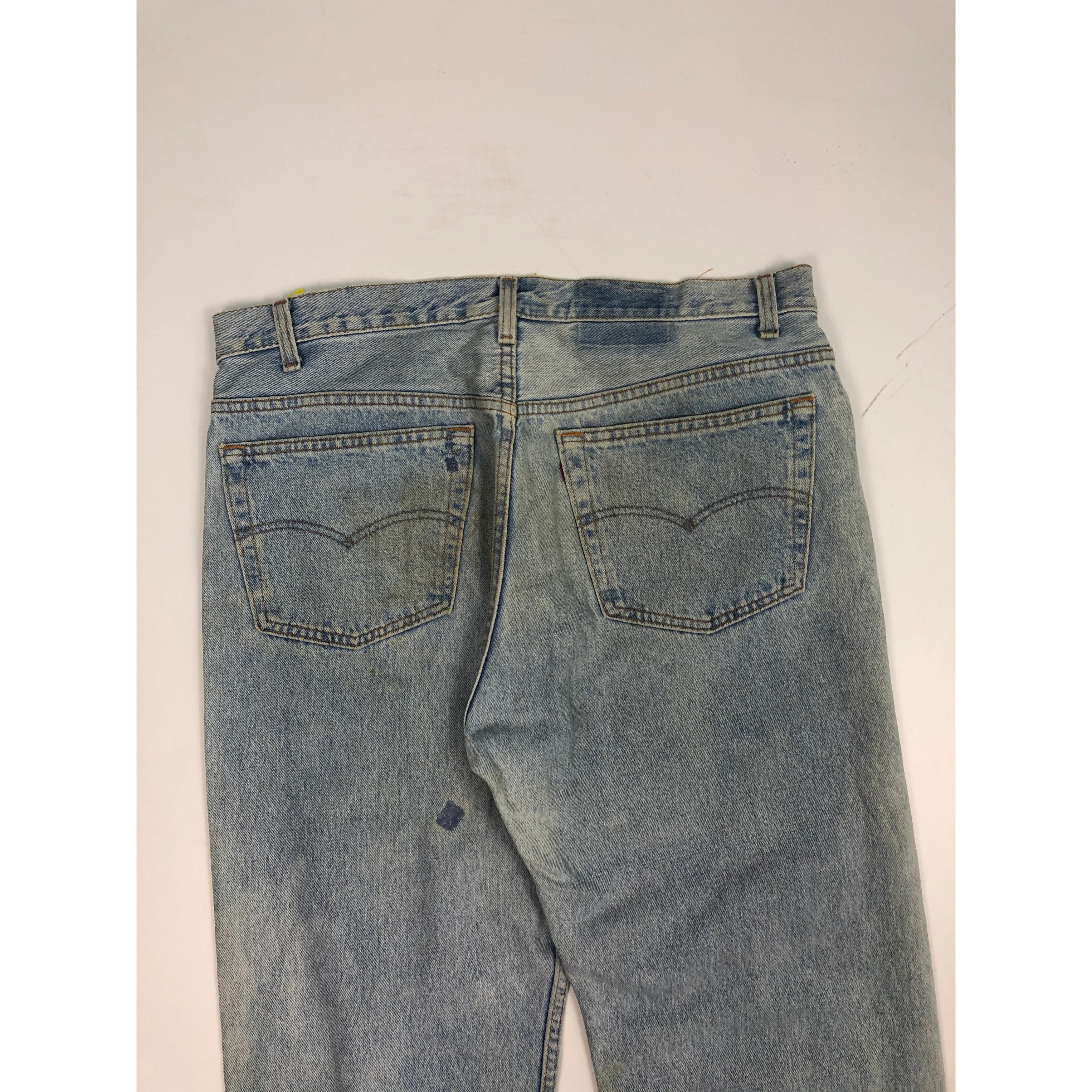 Levi's Vintage 90s Levis 501 Sun Faded Made in Usa Size US 37 - 4 Thumbnail