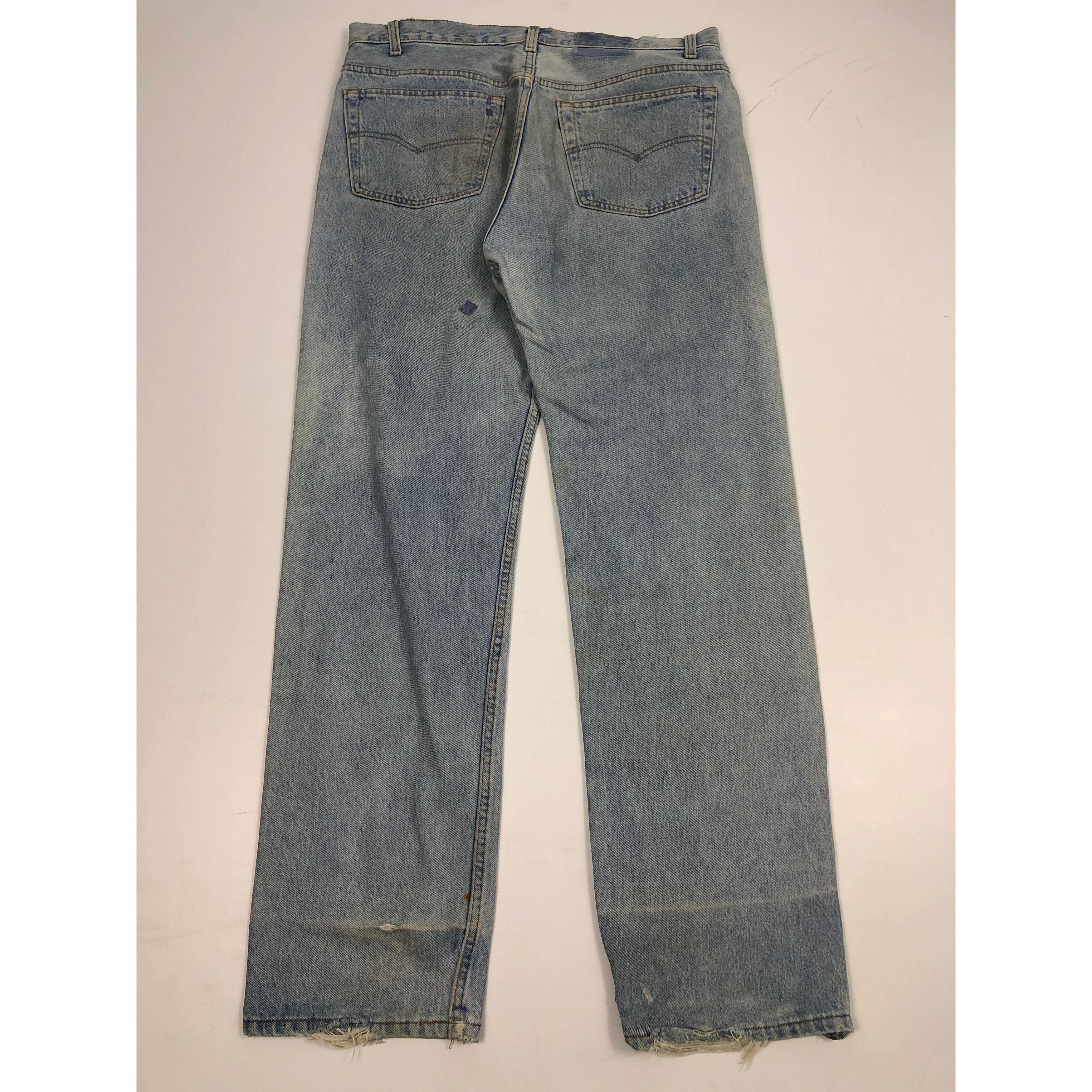 Levi's Vintage 90s Levis 501 Sun Faded Made in Usa Size US 37 - 2 Thumbnail