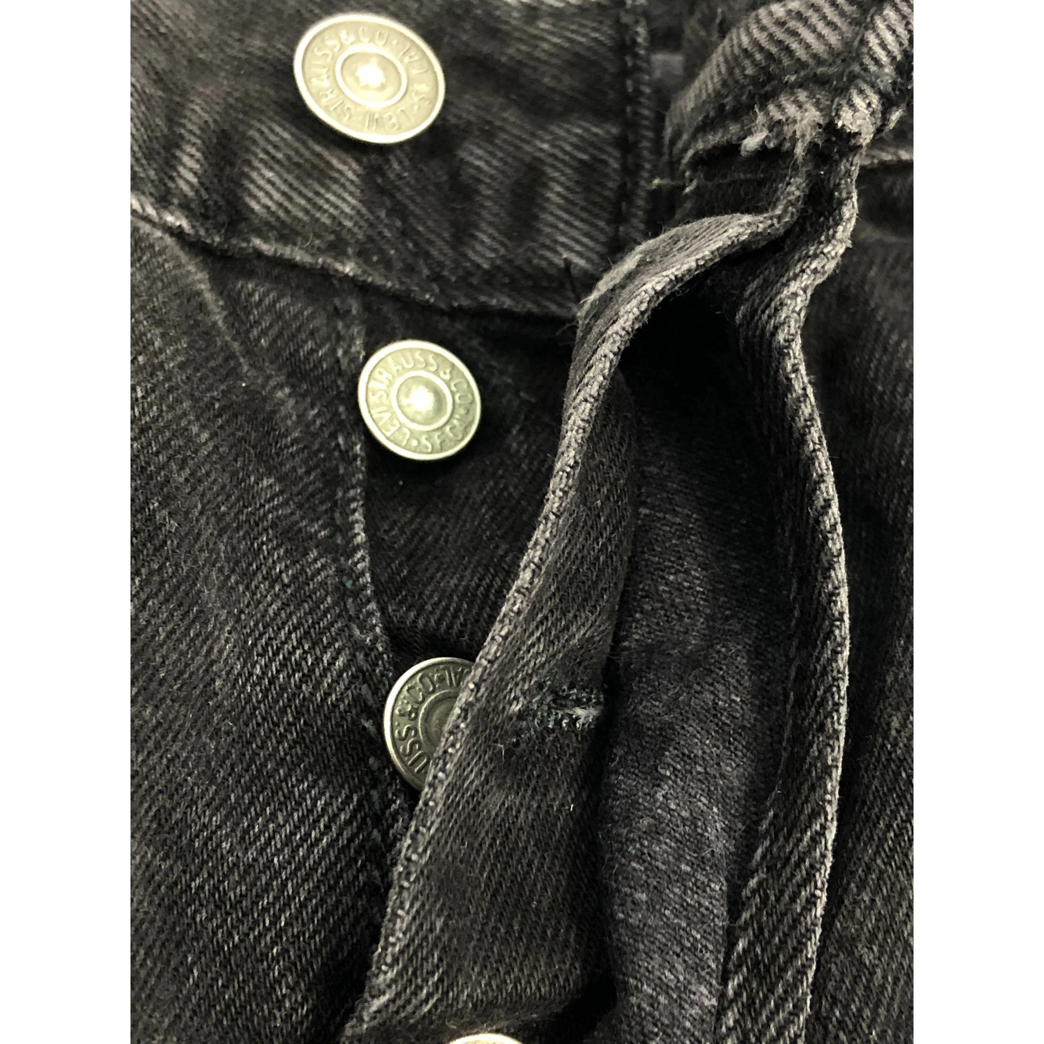 Levi's × Vintage Vintage 90s Levis 501 Superblack Faded Denim DP0087 Size US 36 / EU 52 - 7 Thumbnail