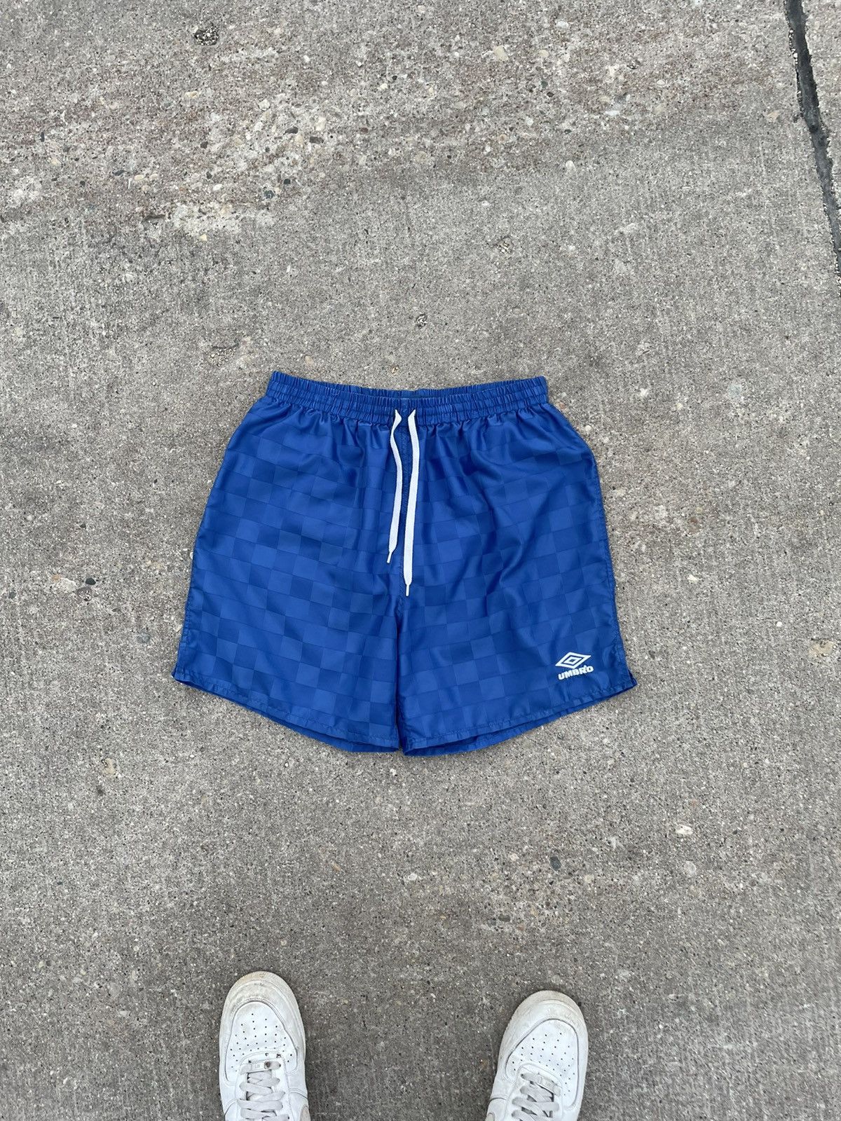 Umbro Women's Classic Checkerboard Shorts - Grey Athletic Soccer Style Shorts