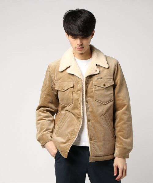 Guilty Parties × Wacko Maria Wacko Maria Beige Guilty Fuck Parties Corduroy  Boa Jacket | Grailed